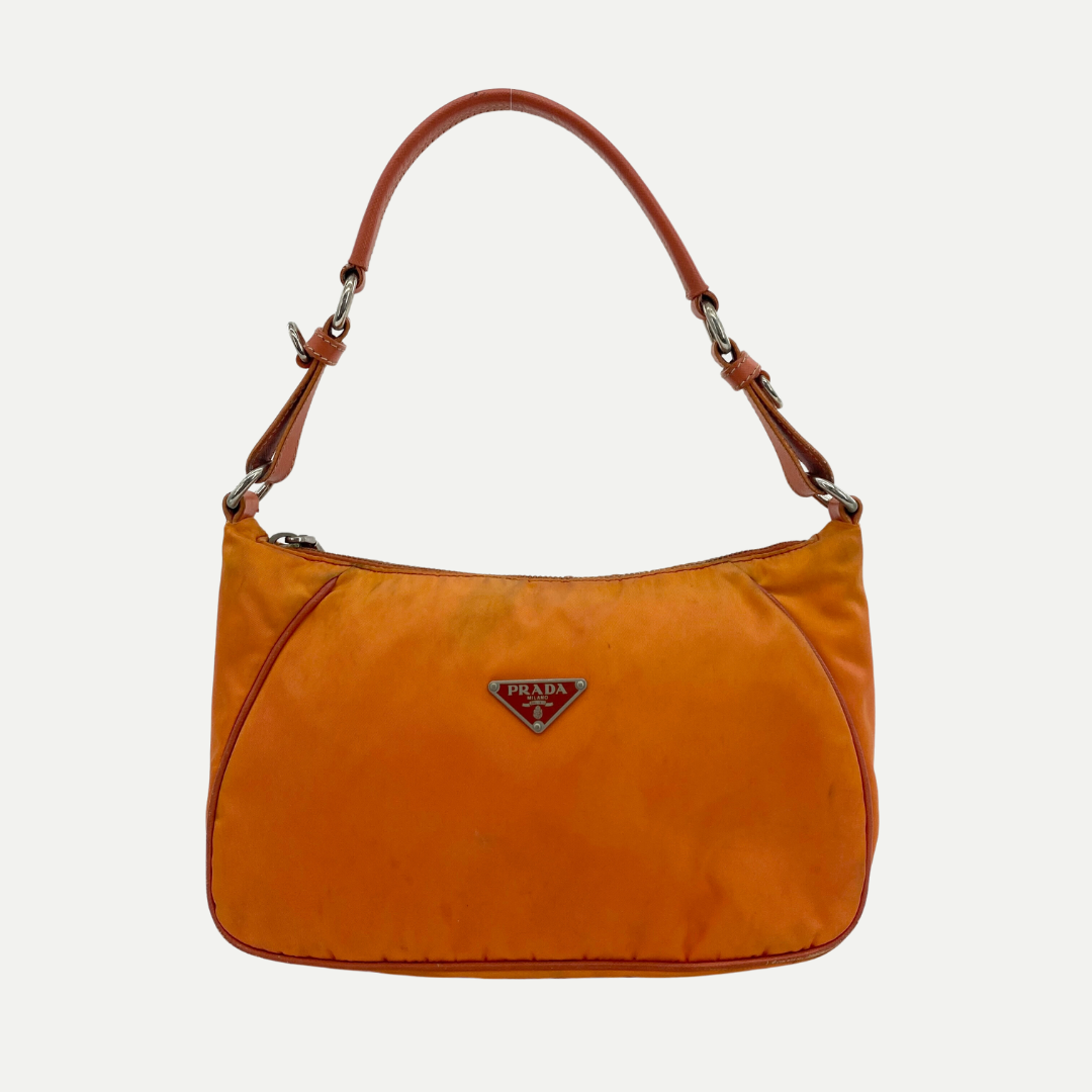 Nylon Shoulder Bag Orange