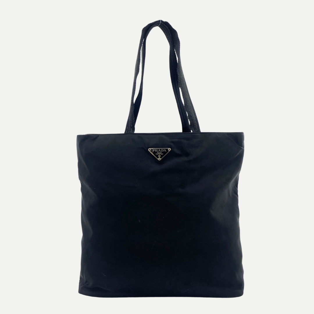 Nylon Tote Black - Vintage Luxuries