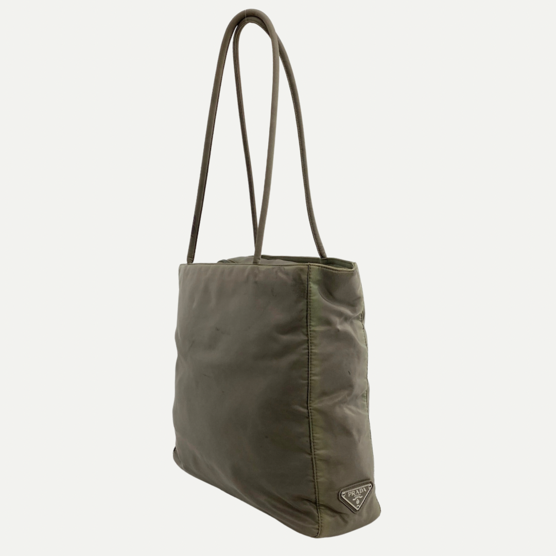 Nylon Small Tote Grey - Vintage Luxuries