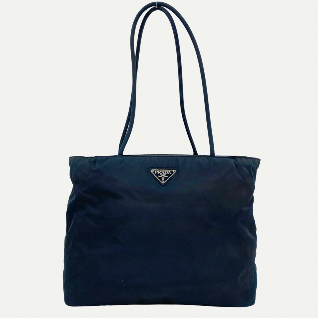 Nylon Tote Dark Navy - Vintage Luxuries