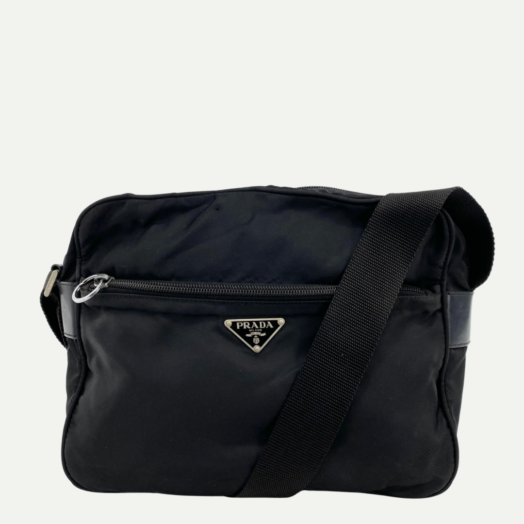 Nylon Camera Crossbody Black - Vintage Luxuries