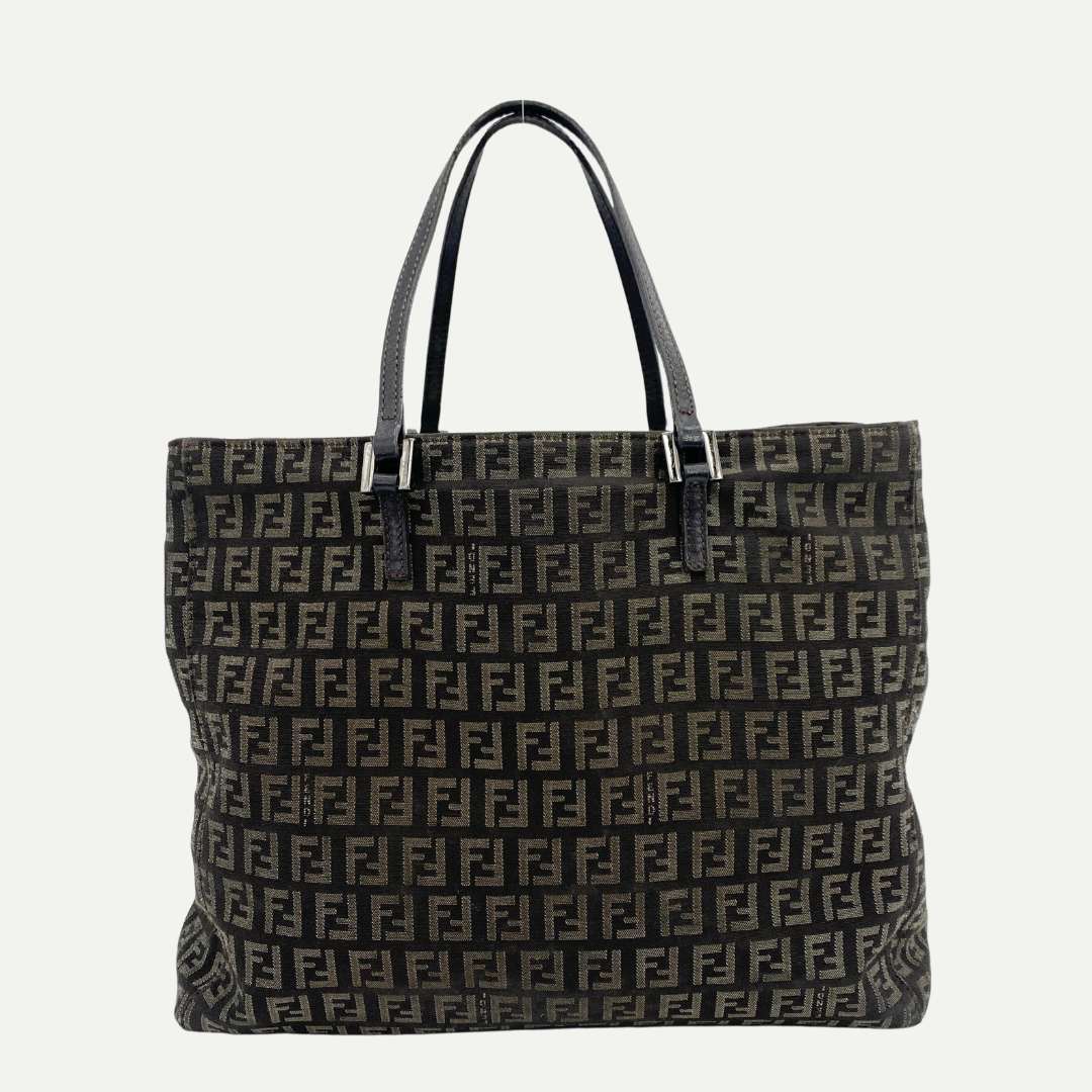 Monogram Handbag Tote Brown - Vintage Luxuries