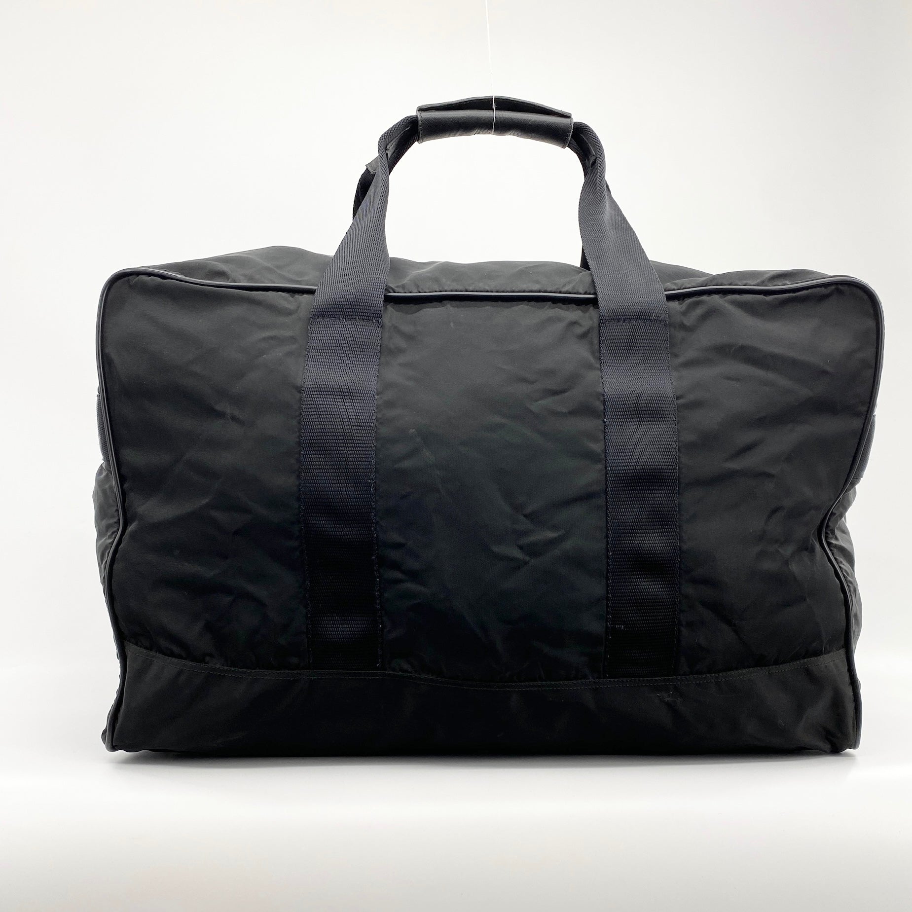 Nylon Boston Travel Bag Black - Vintage Luxuries