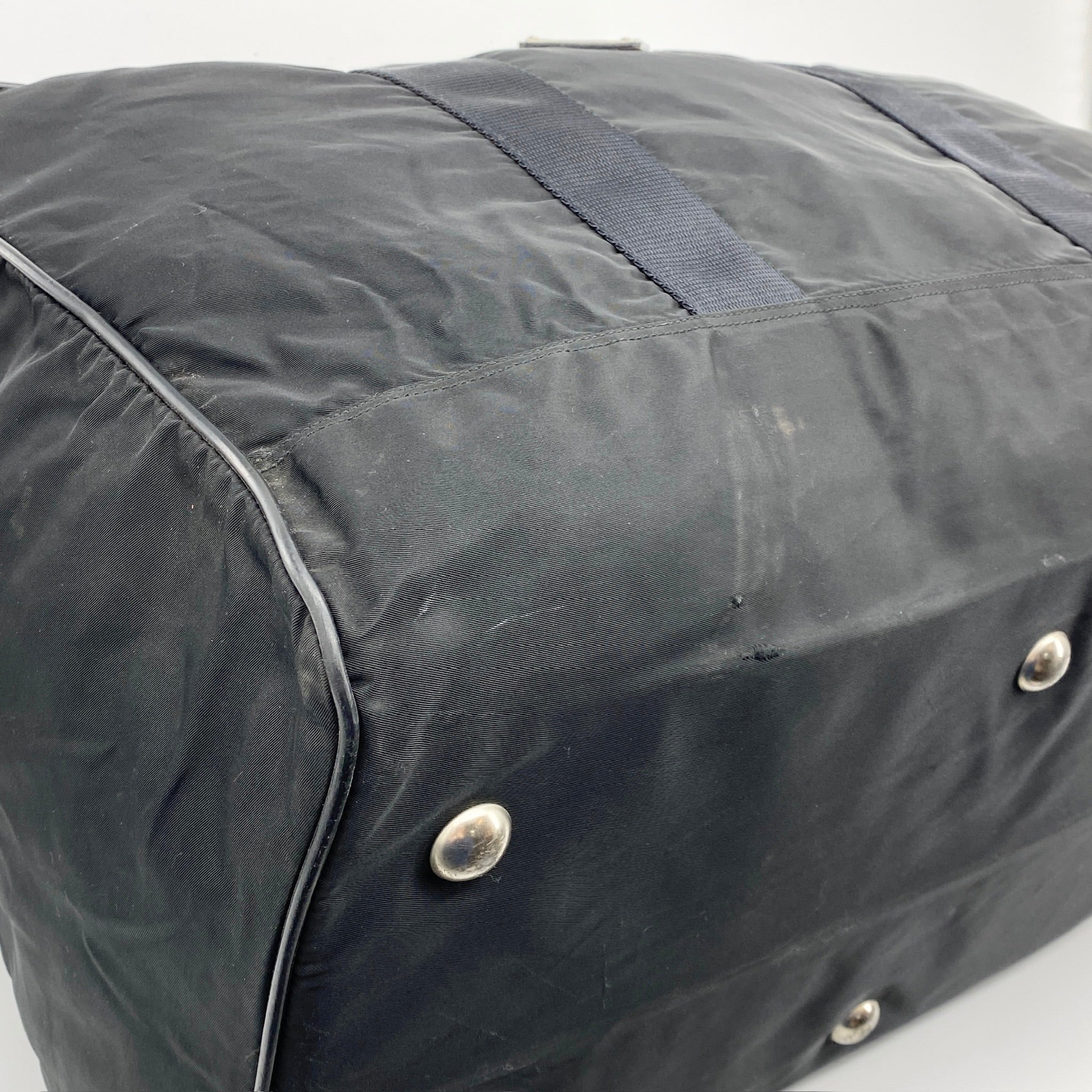 Nylon Boston Travel Bag Black - Vintage Luxuries
