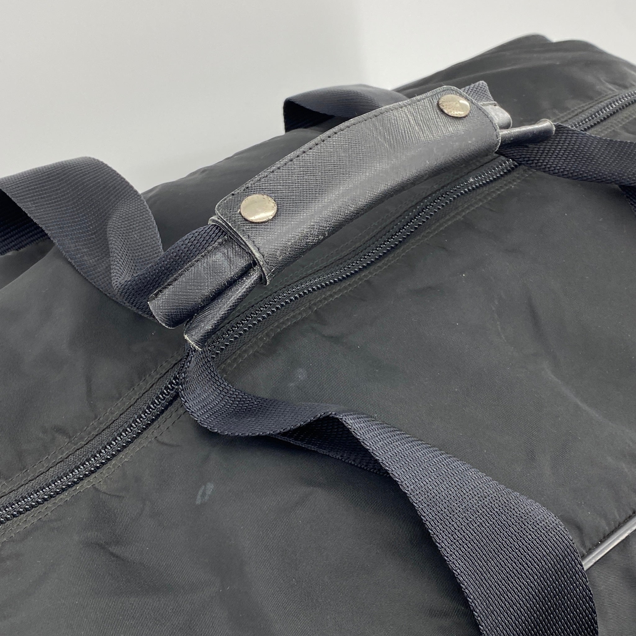 Nylon Boston Travel Bag Black - Vintage Luxuries