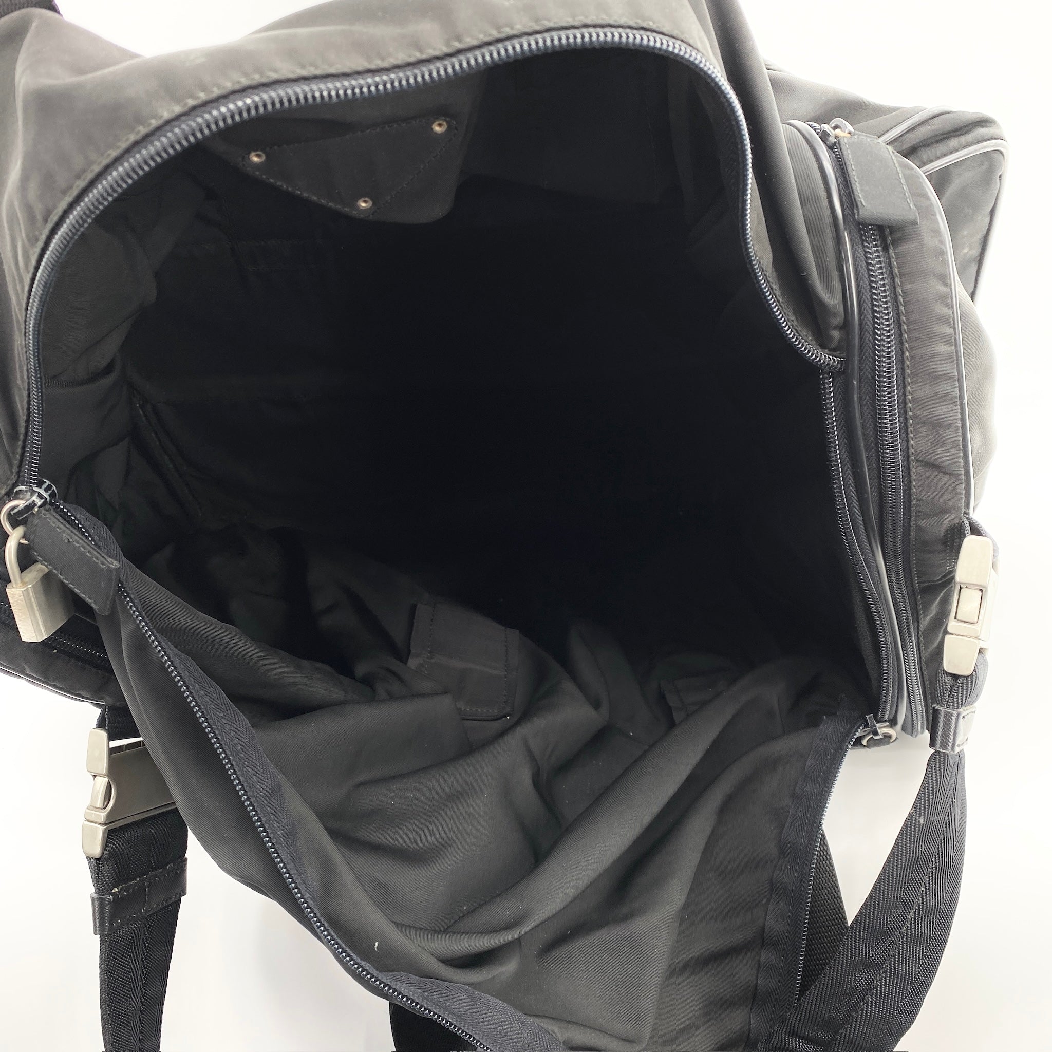 Nylon Boston Travel Bag Black - Vintage Luxuries