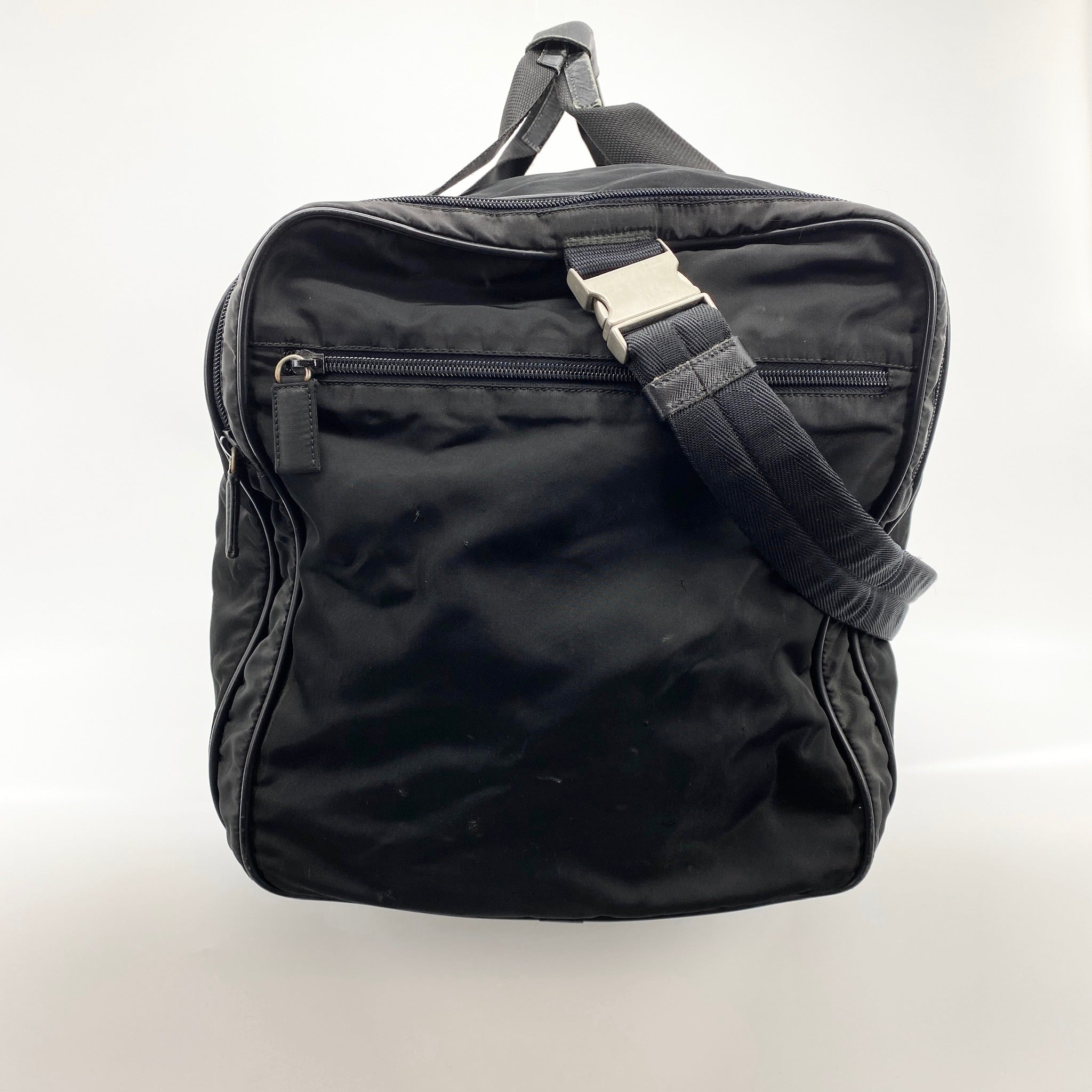 Nylon Boston Travel Bag Black - Vintage Luxuries