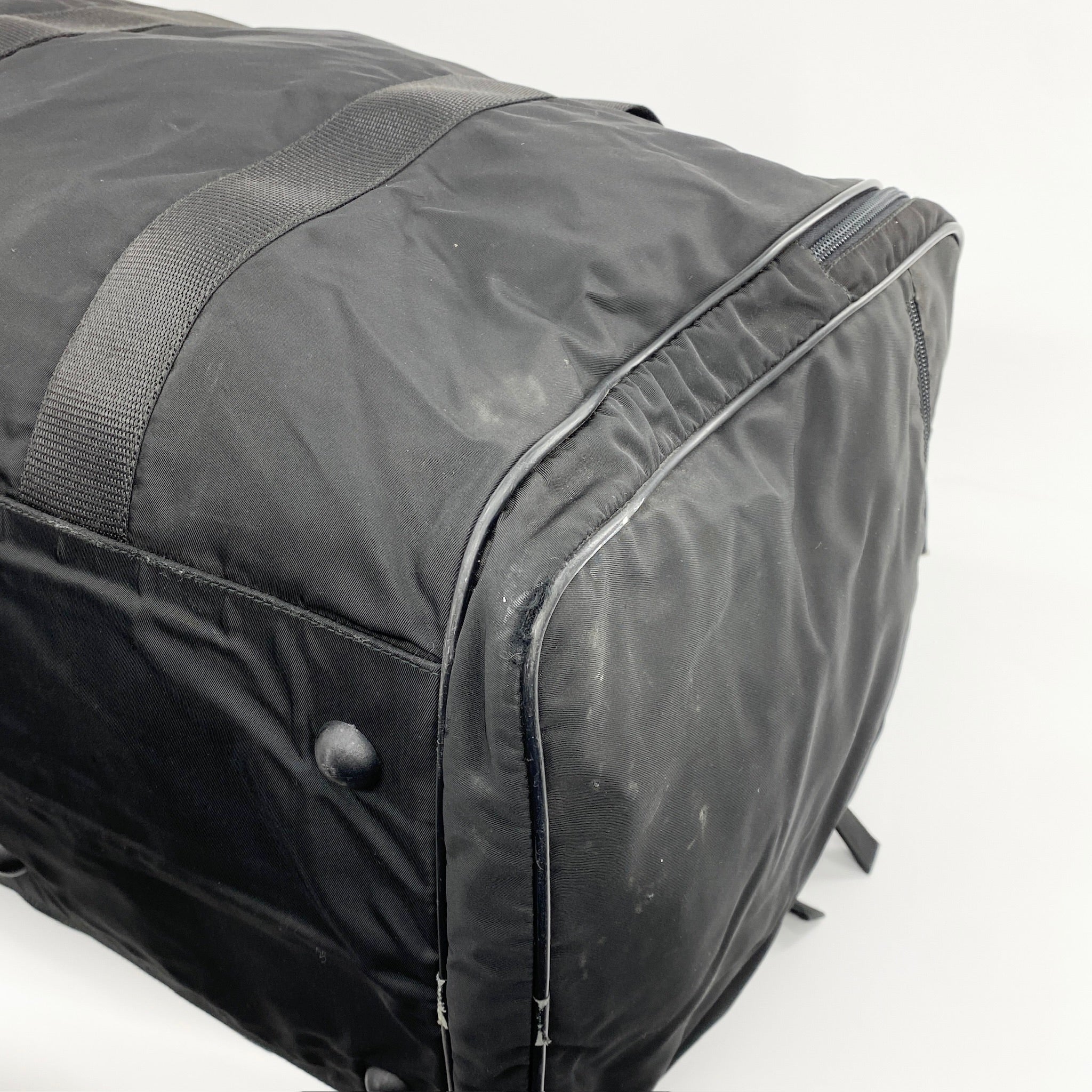 Nylon Boston Travel Bag Black - Vintage Luxuries