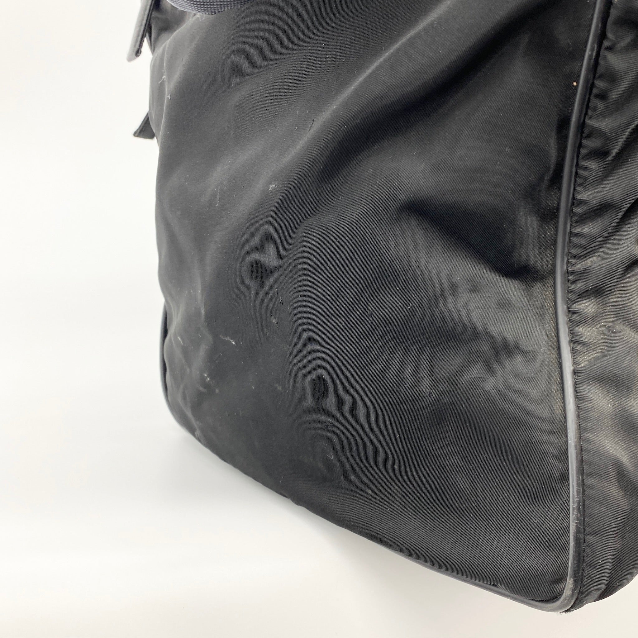 Nylon Boston Travel Bag Black - Vintage Luxuries