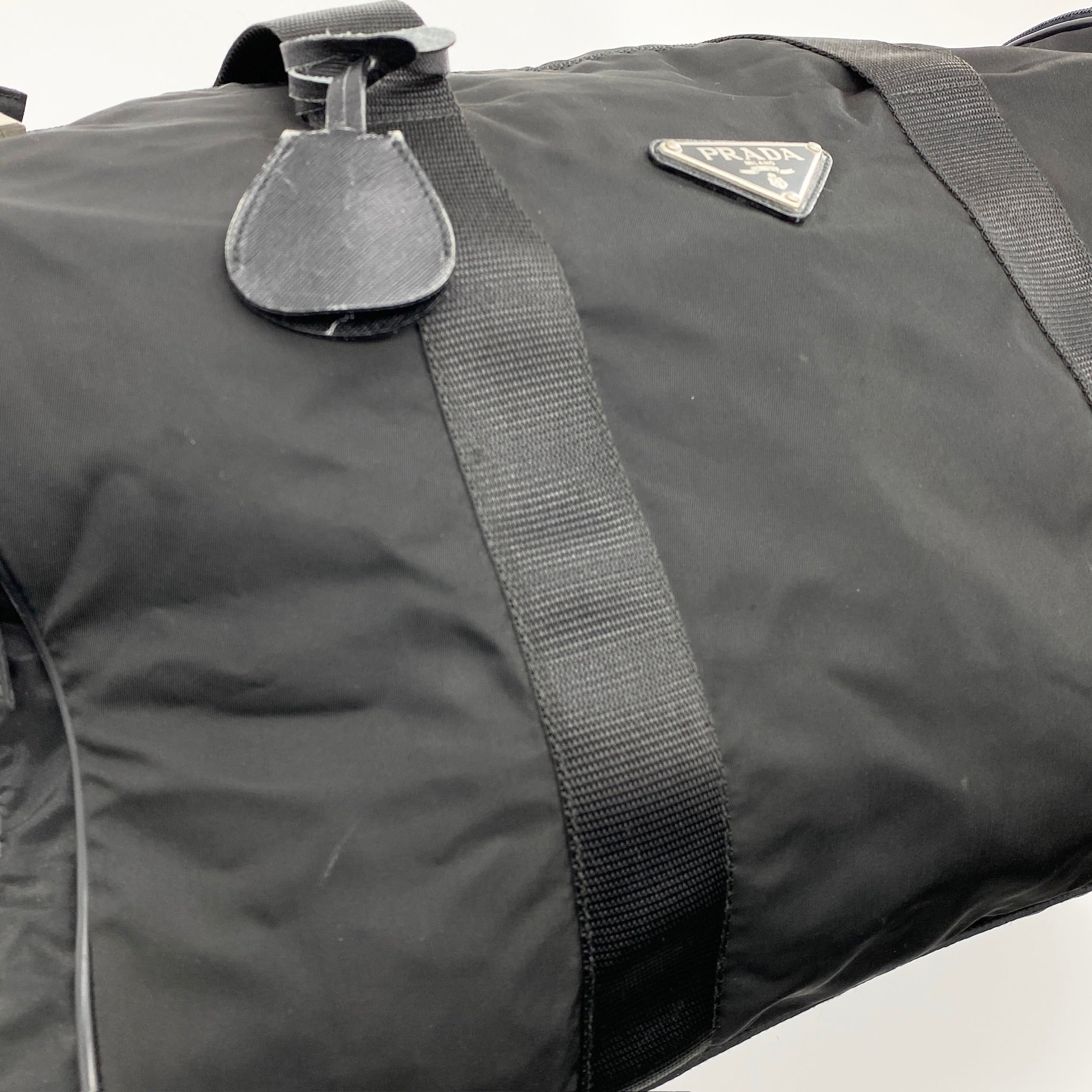 Nylon Boston Travel Bag Black - Vintage Luxuries