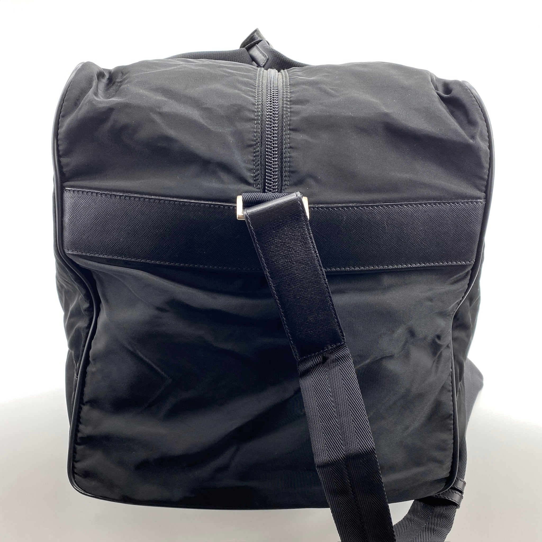 Nylon Boston Travel Bag Black - Vintage Luxuries