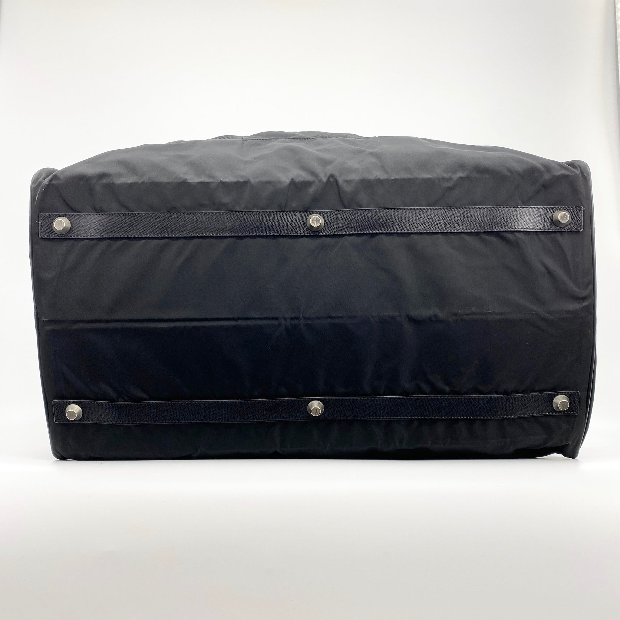 Nylon Boston Travel Bag Black - Vintage Luxuries