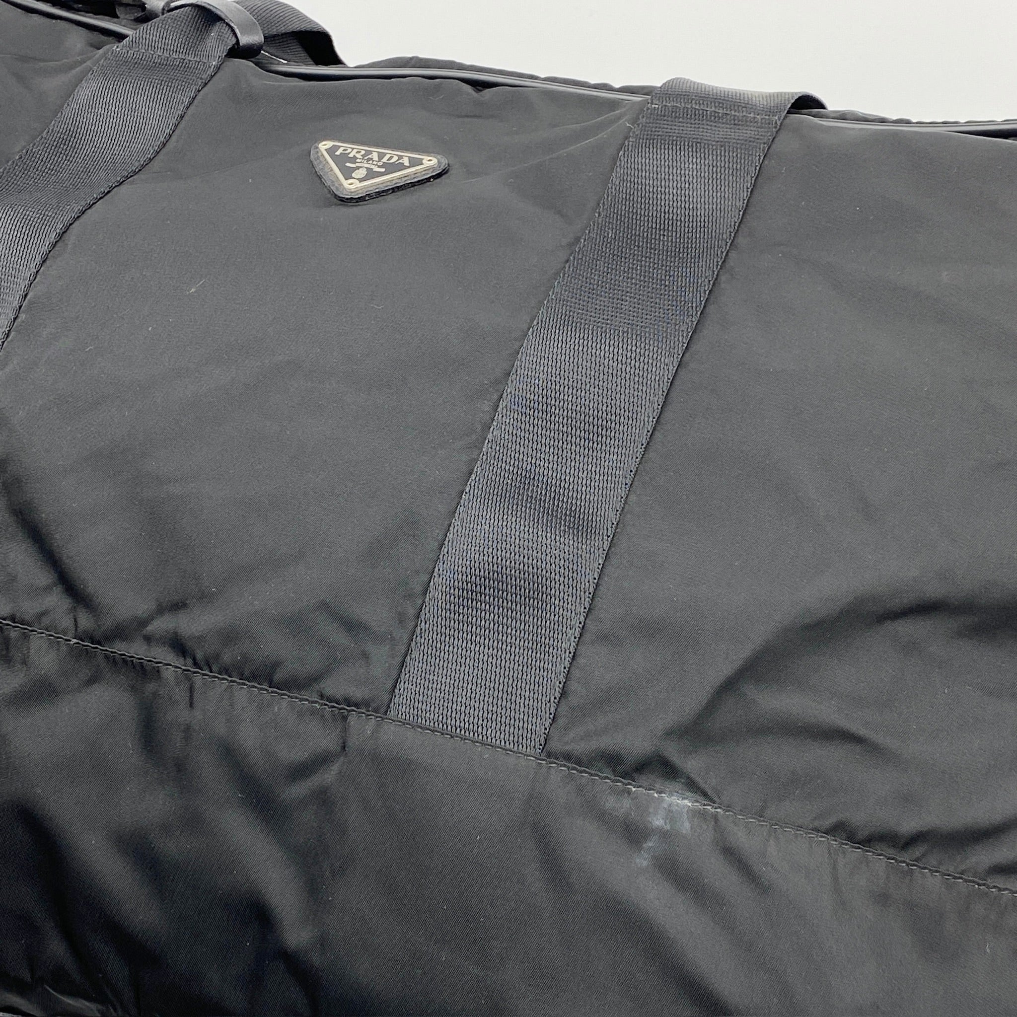 Nylon Boston Travel Bag Black - Vintage Luxuries