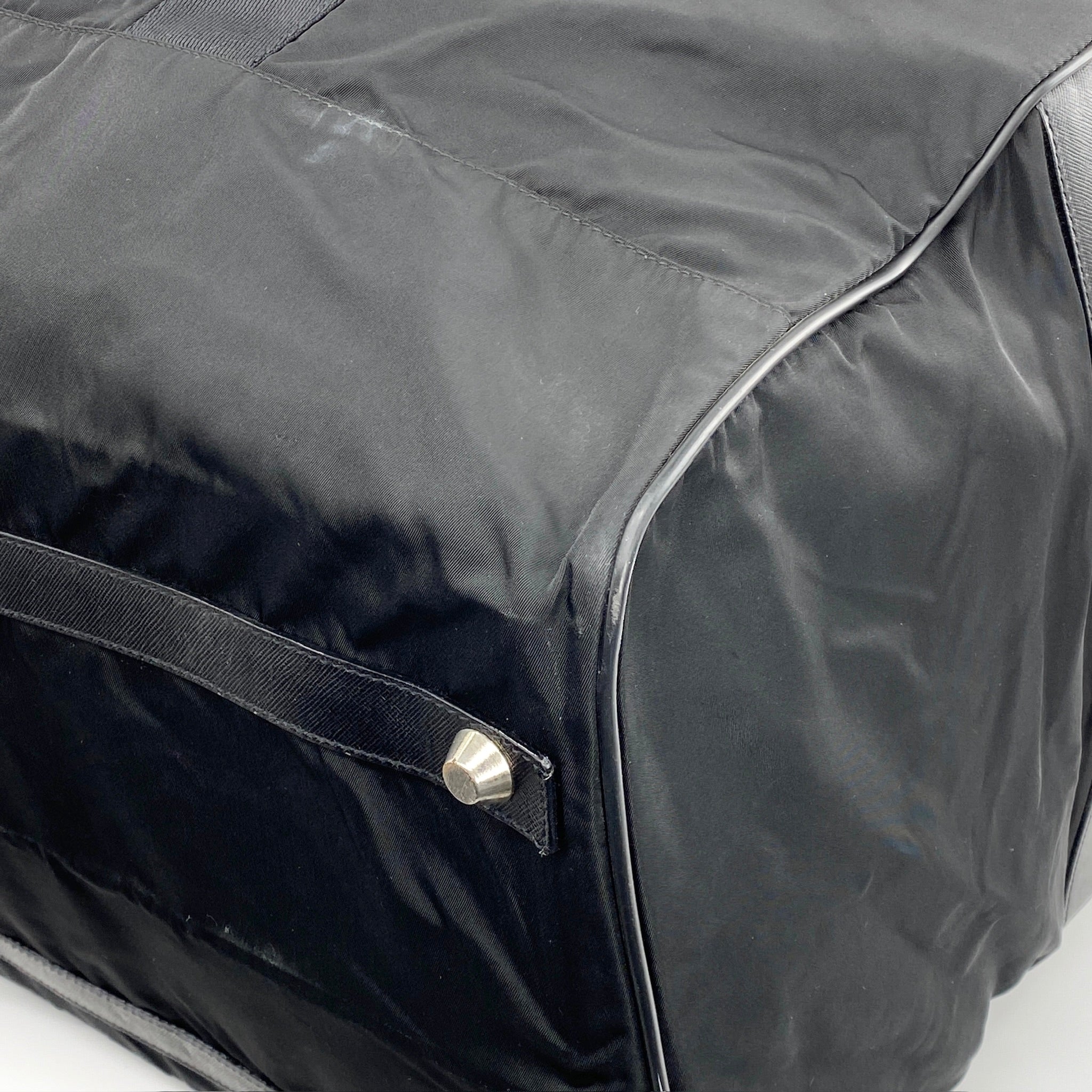 Nylon Boston Travel Bag Black - Vintage Luxuries