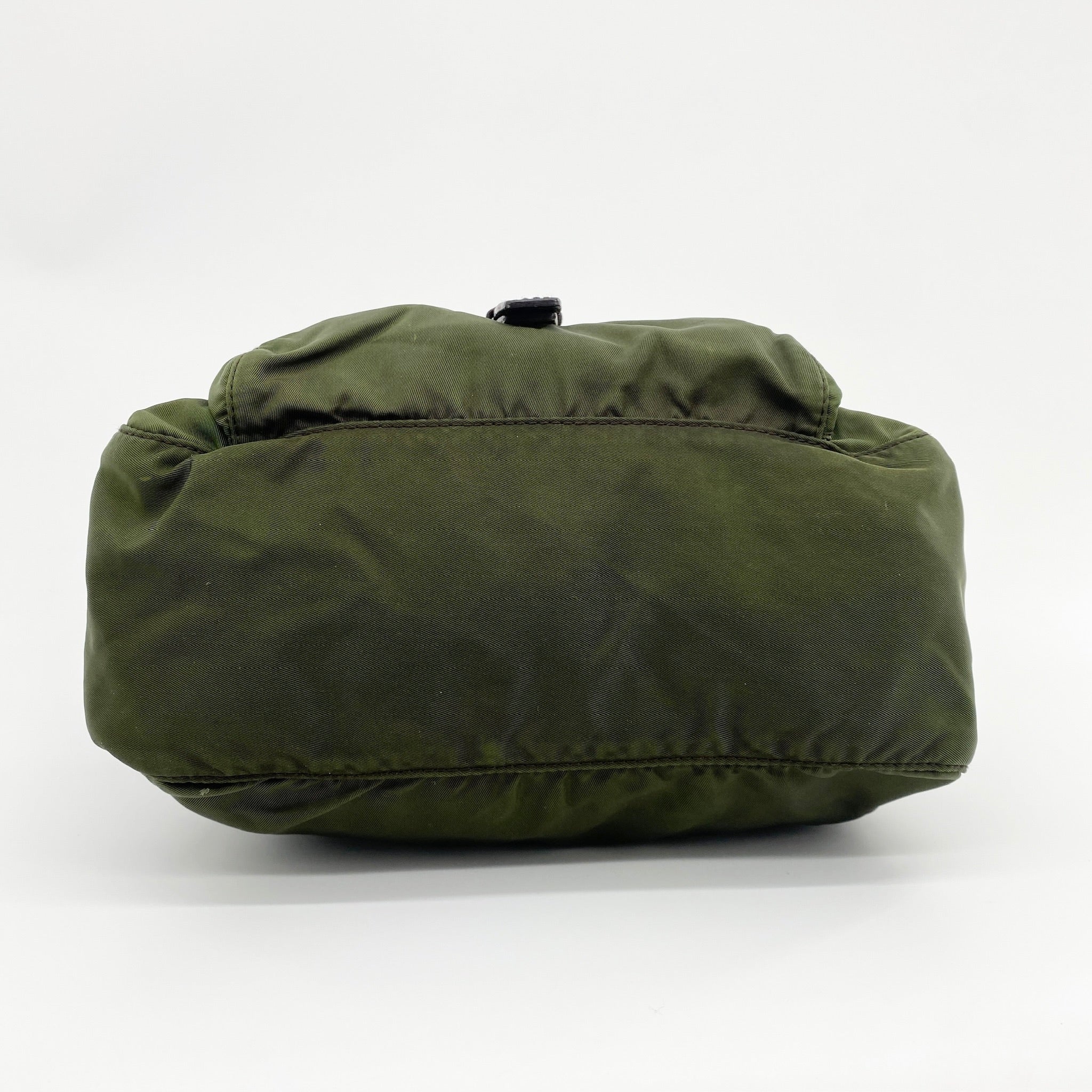 Nylon Messenger Small Crossbody Dark Green - Vintage Luxuries