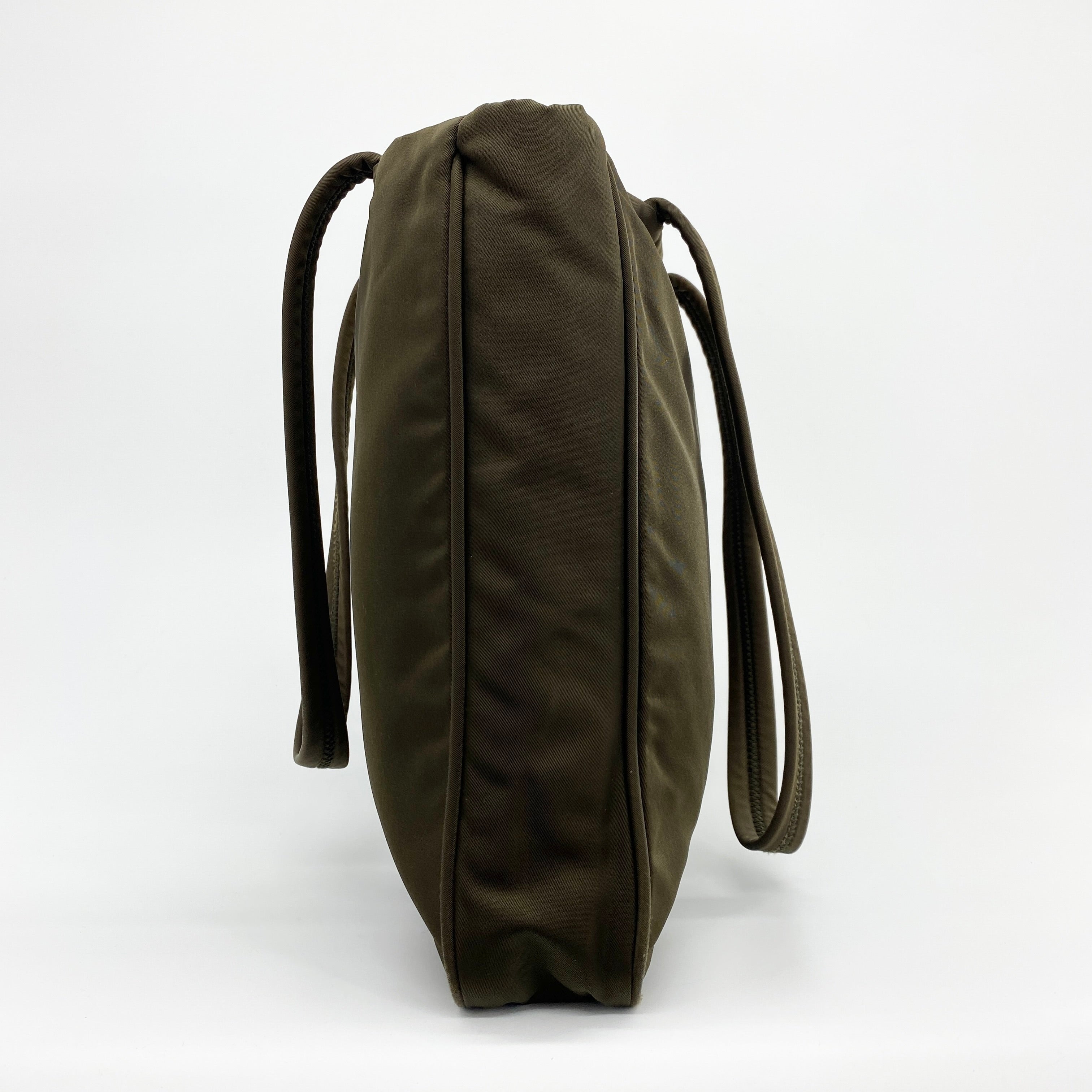 Nylon Tote Olive Brown - Vintage Luxuries