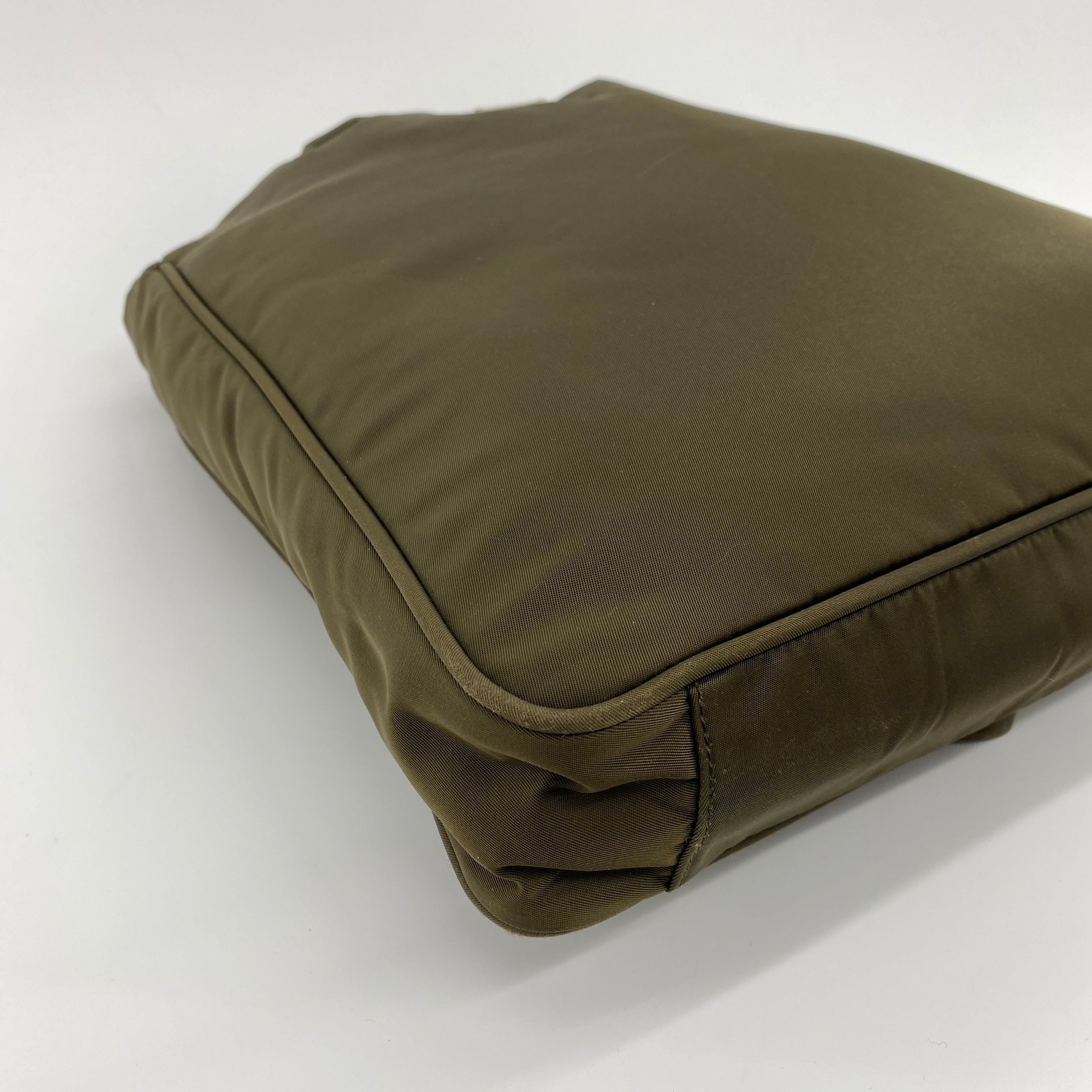 Nylon Tote Olive Brown - Vintage Luxuries