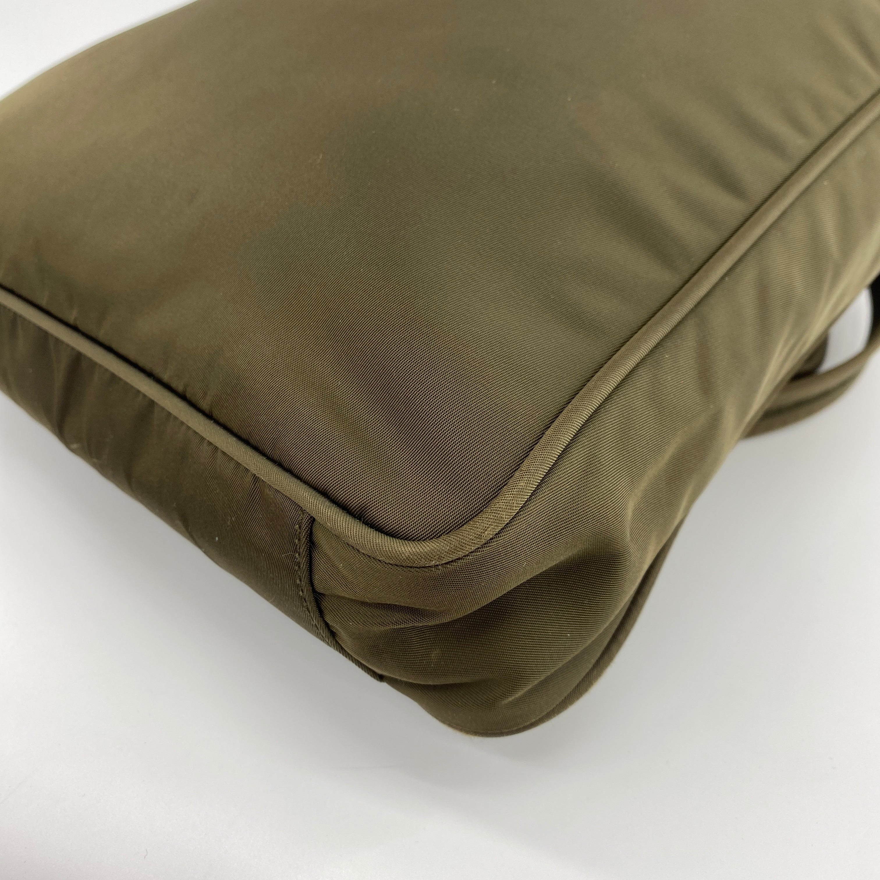 Nylon Tote Olive Brown - Vintage Luxuries