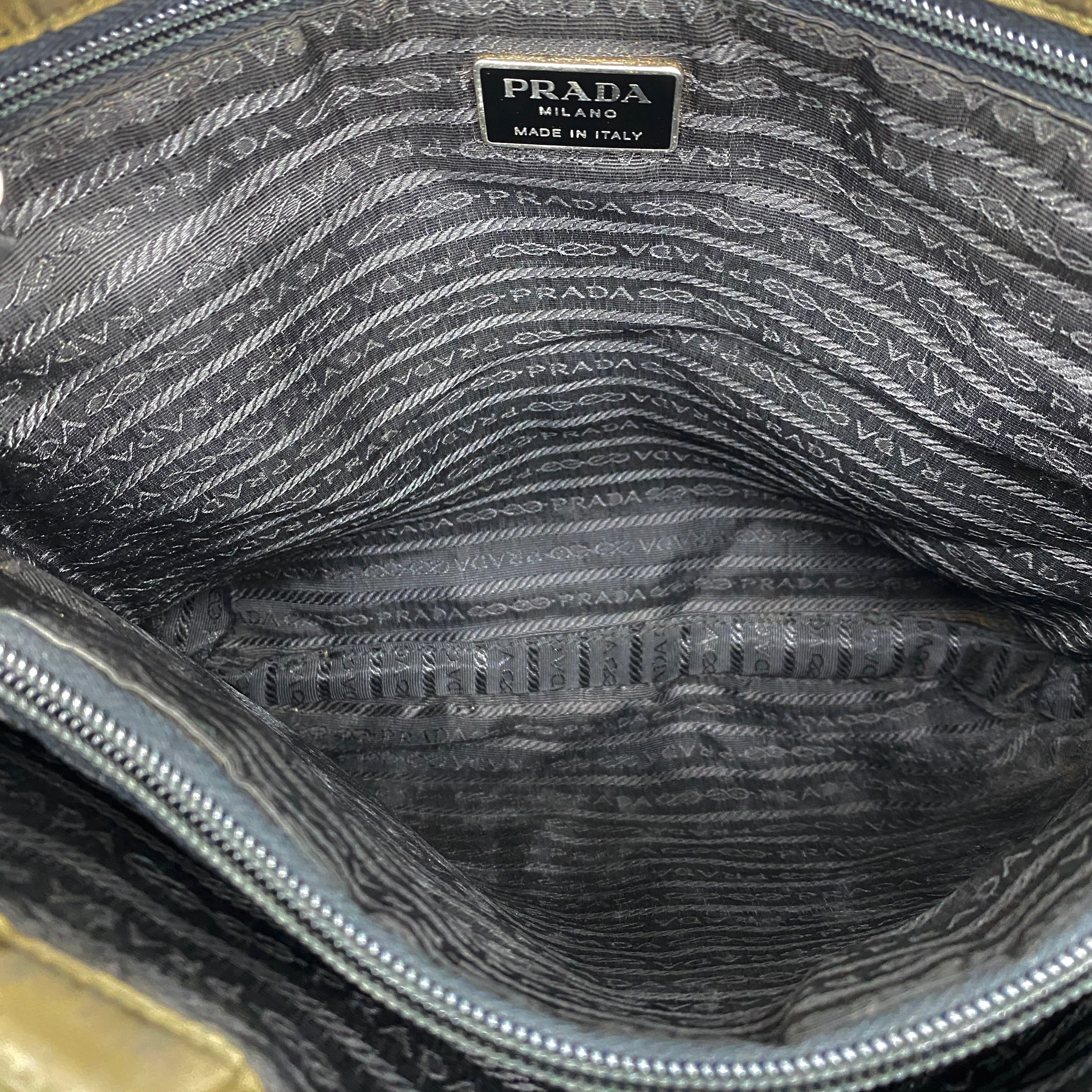 Nylon Tote Olive Brown - Vintage Luxuries