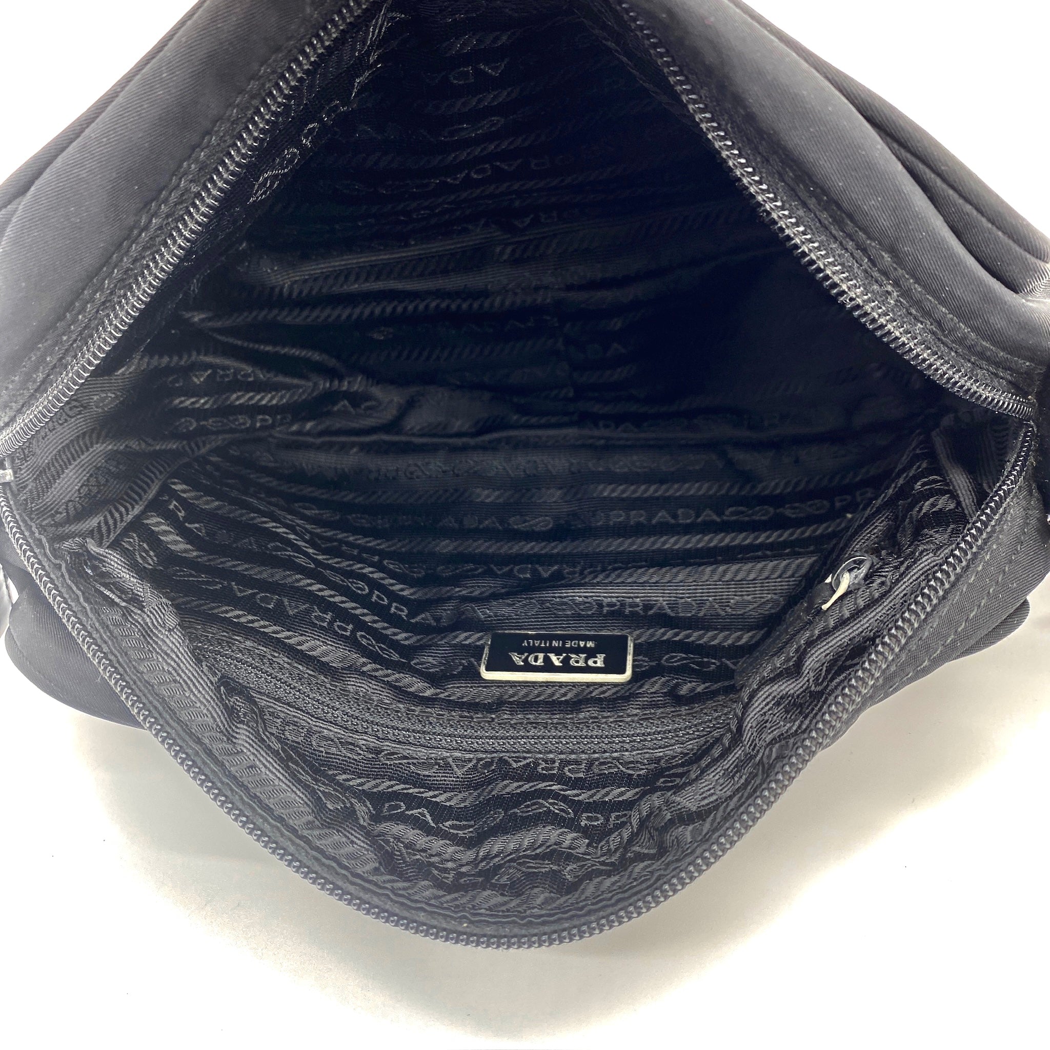 Nylon Camera Crossbody Small Black