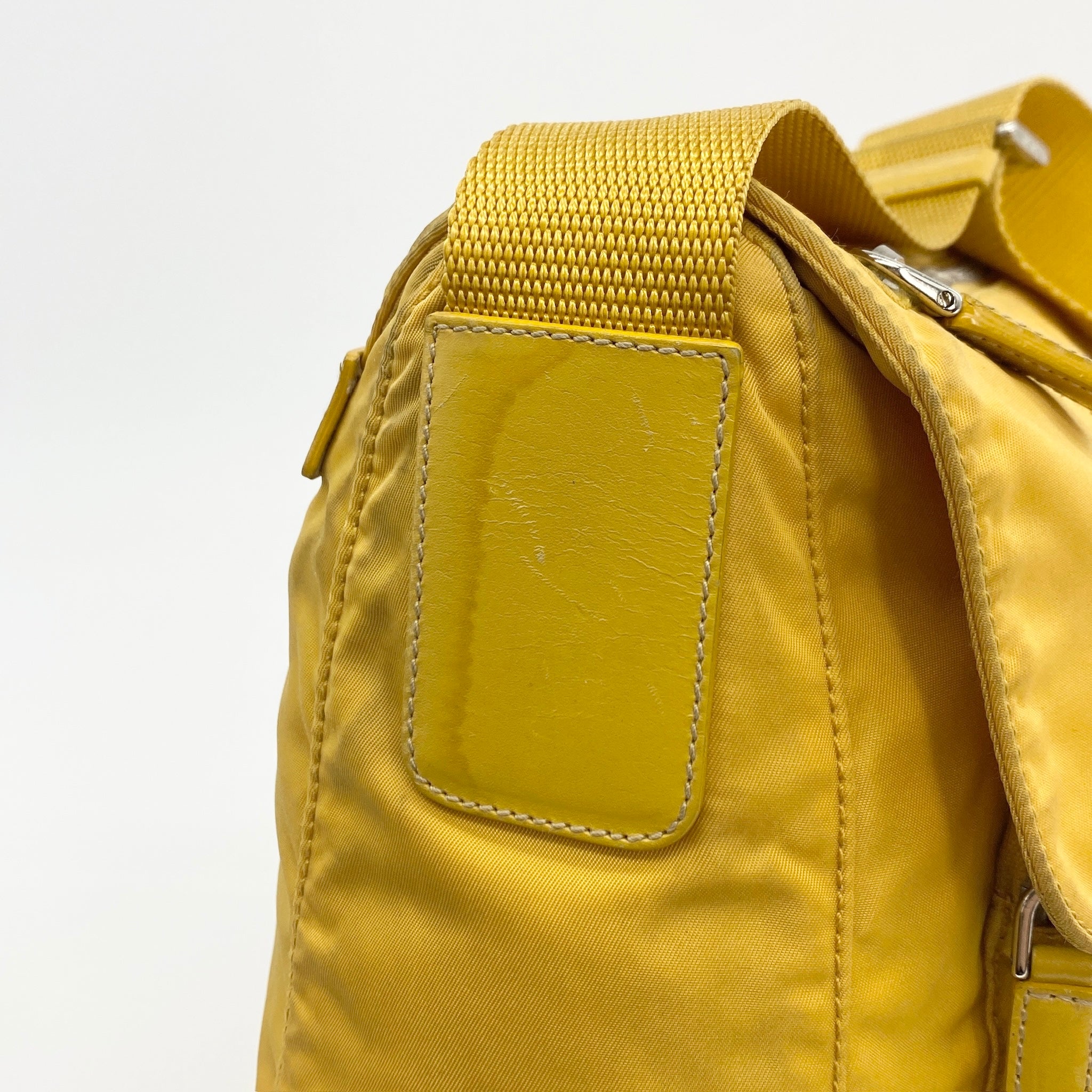 Nylon Messenger Small Crossbody Yellow