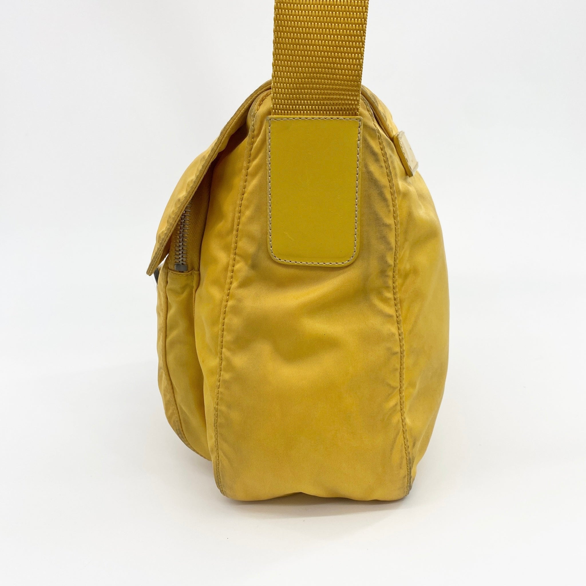 Nylon Messenger Small Crossbody Yellow