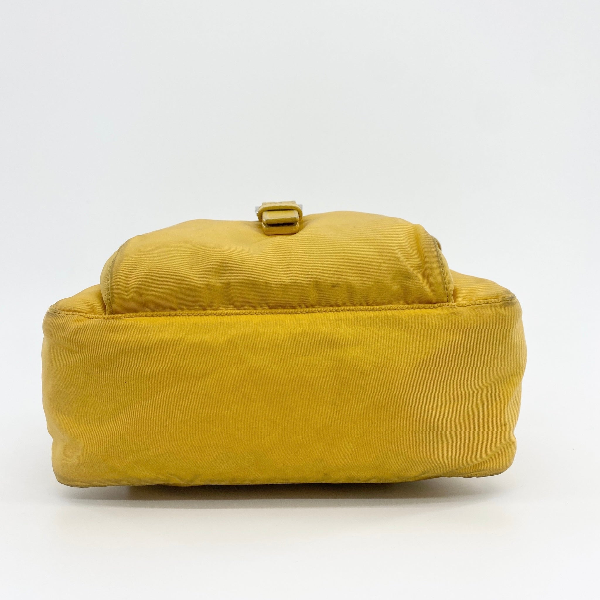 Nylon Messenger Small Crossbody Yellow