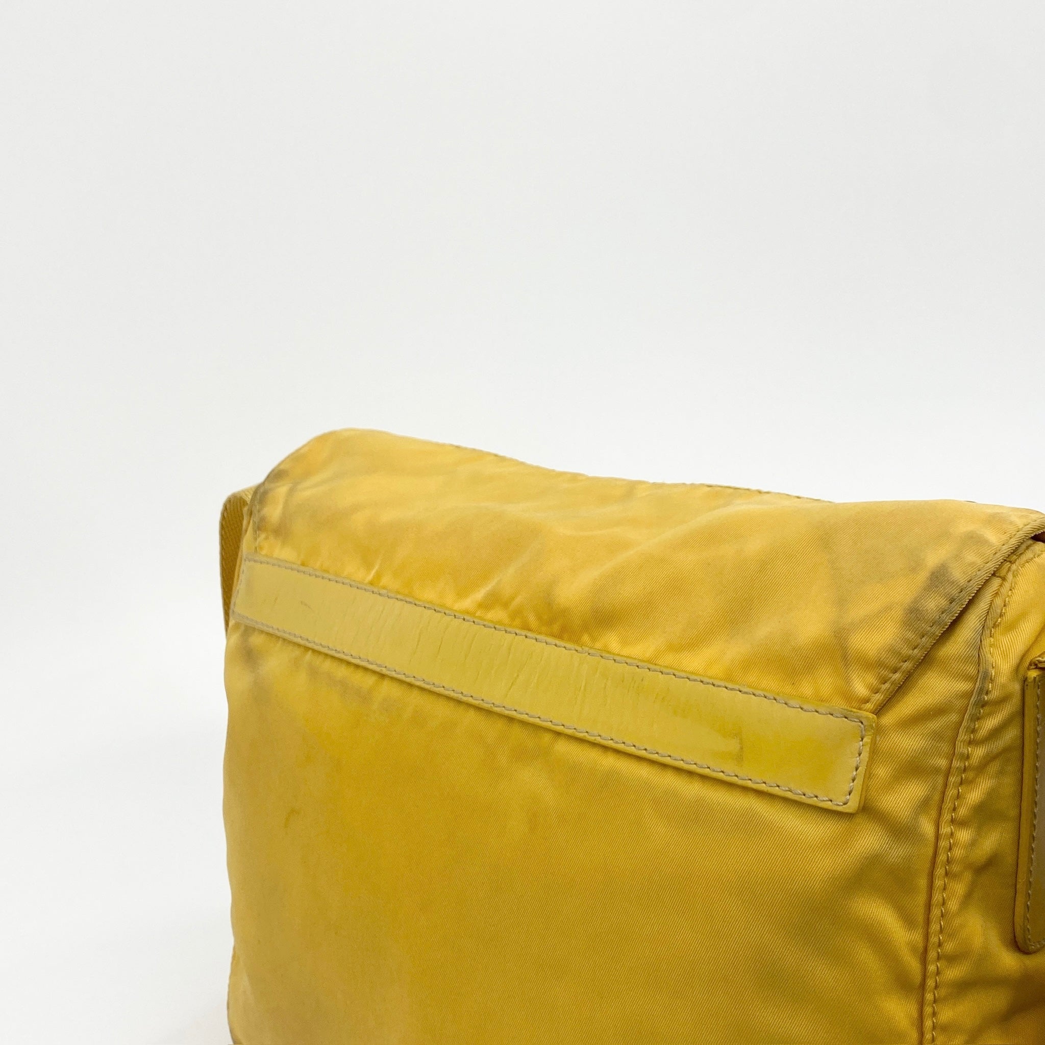 Nylon Messenger Small Crossbody Yellow