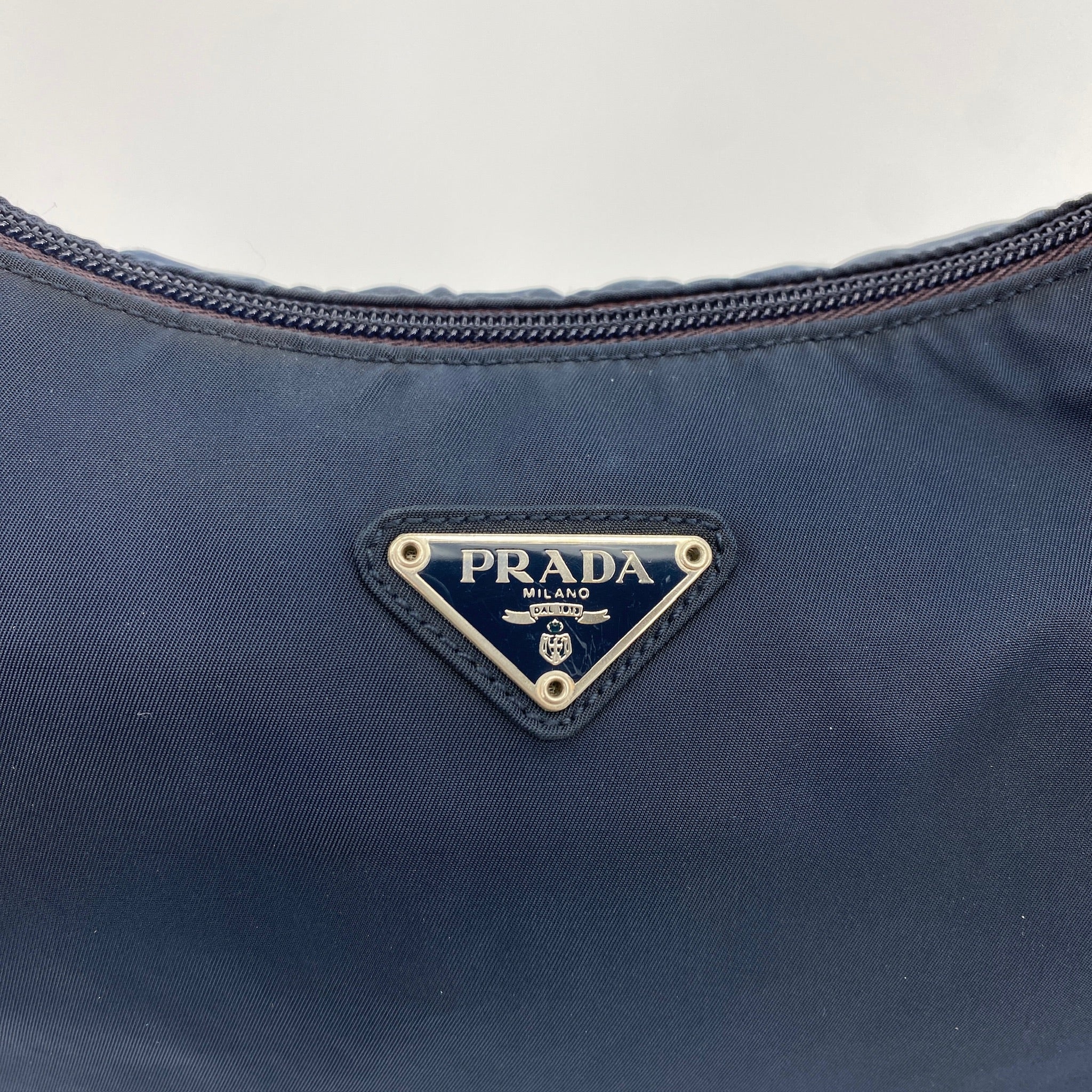 Nylon Hobo Bag Navy