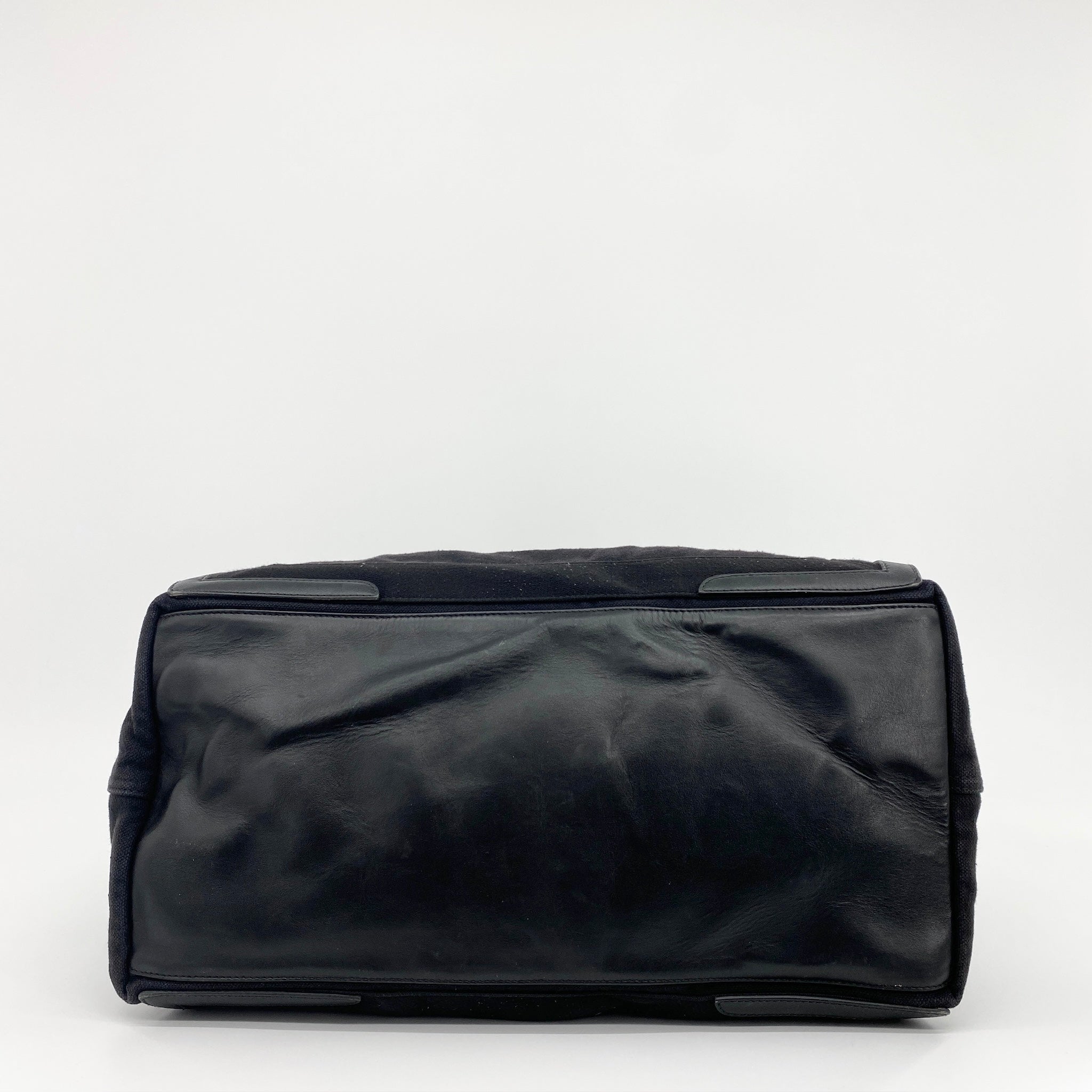 Canvas Logo Tote Large Black