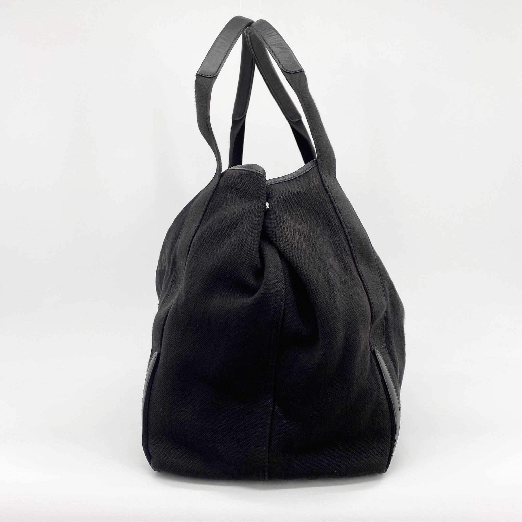 Canvas Logo Tote Large Black