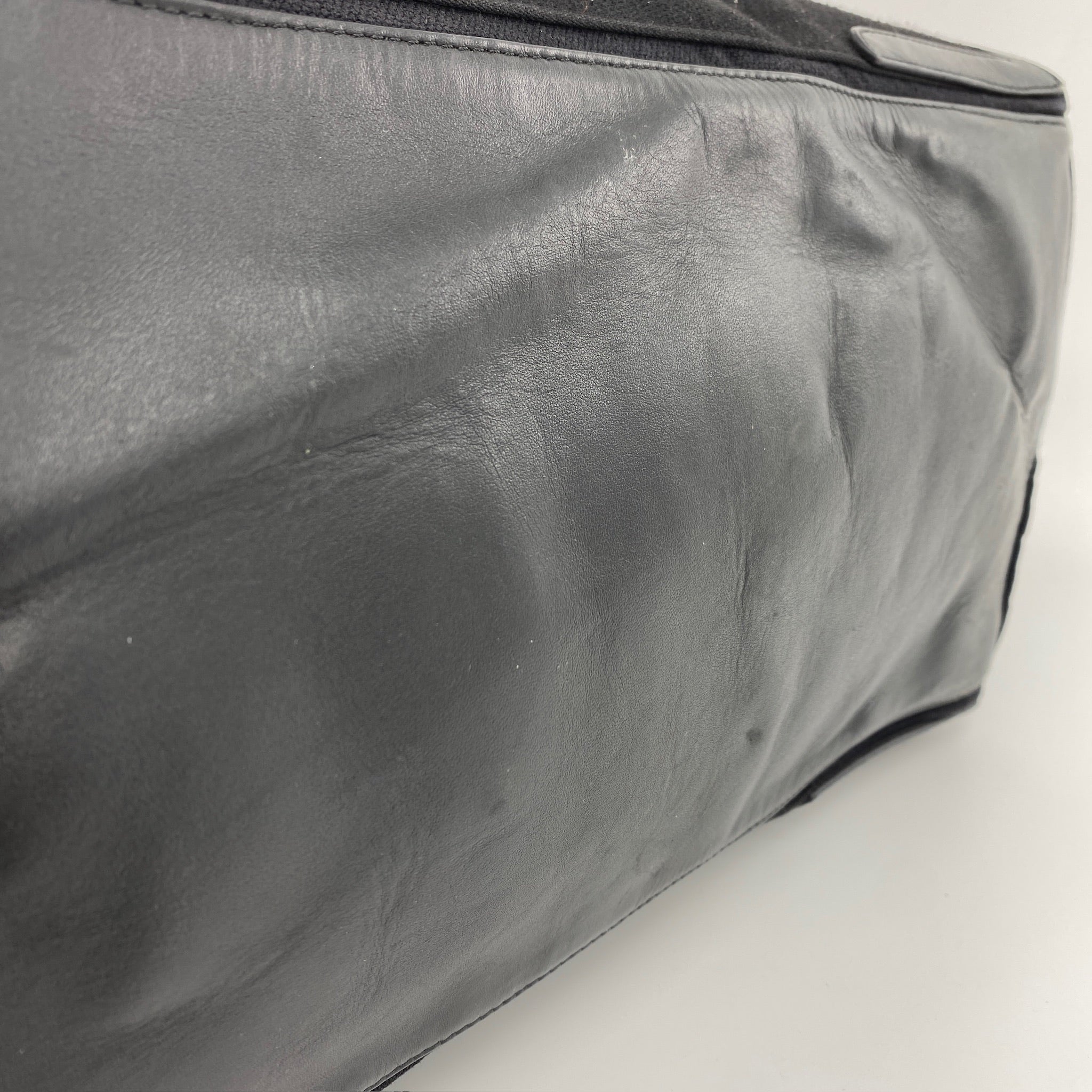Canvas Logo Tote Large Black