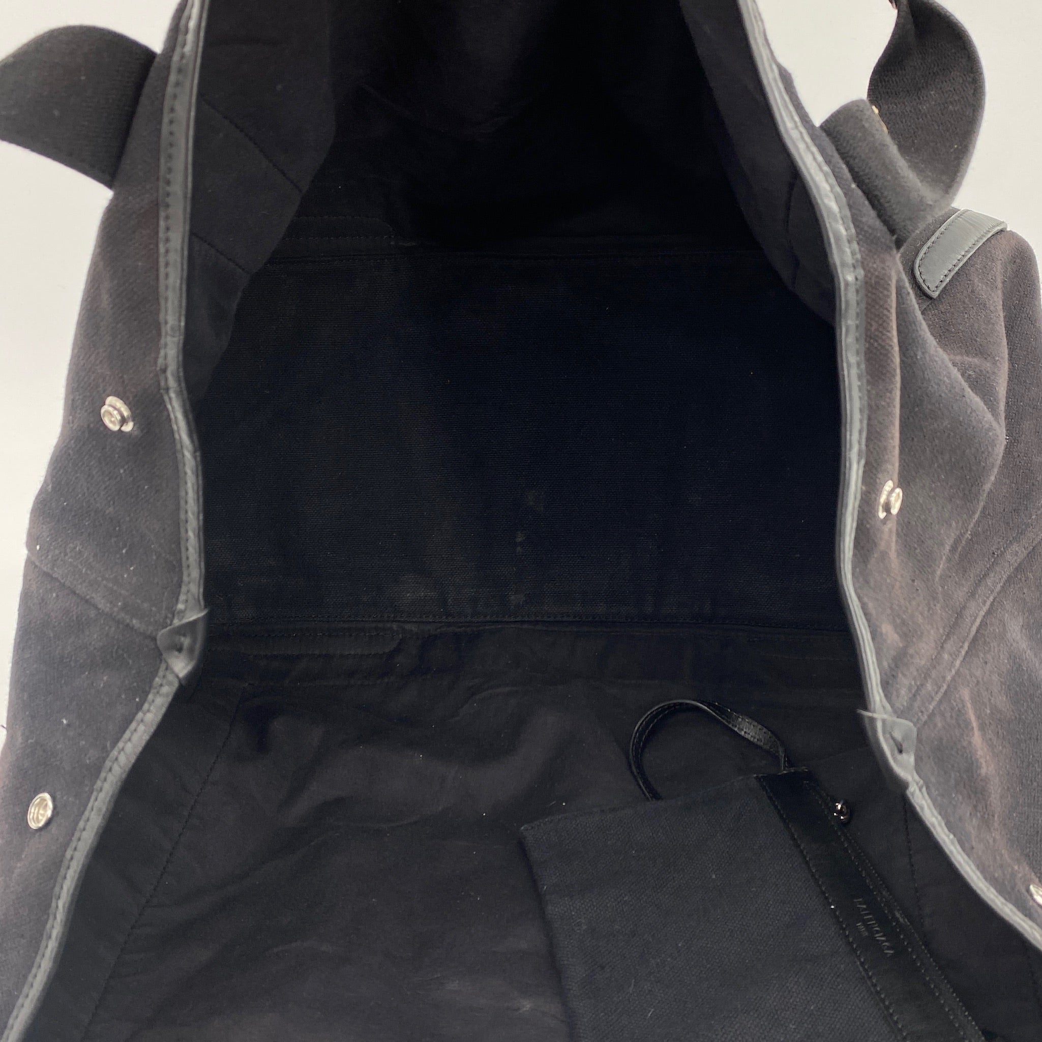 Canvas Logo Tote Large Black