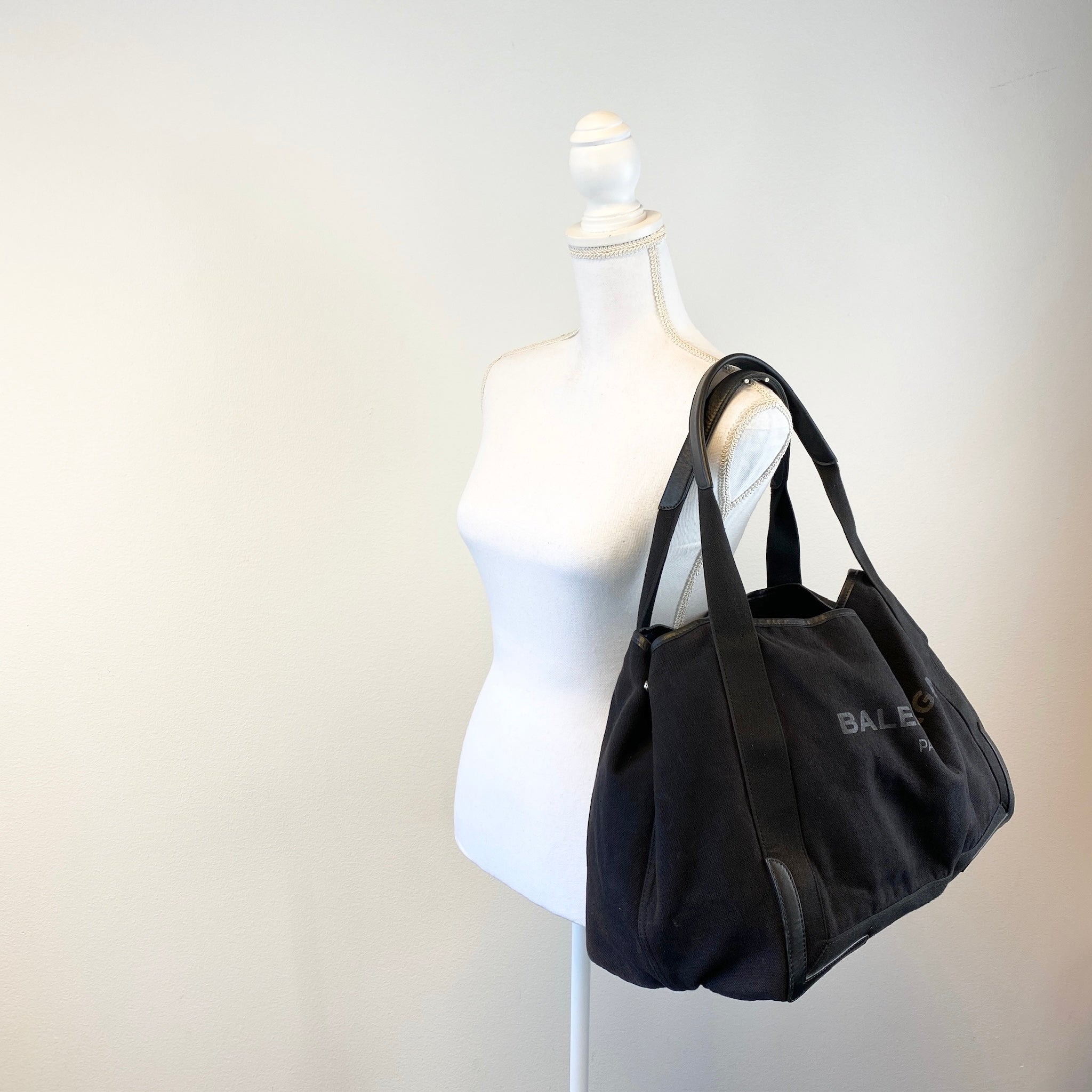 Canvas Logo Tote Large Black