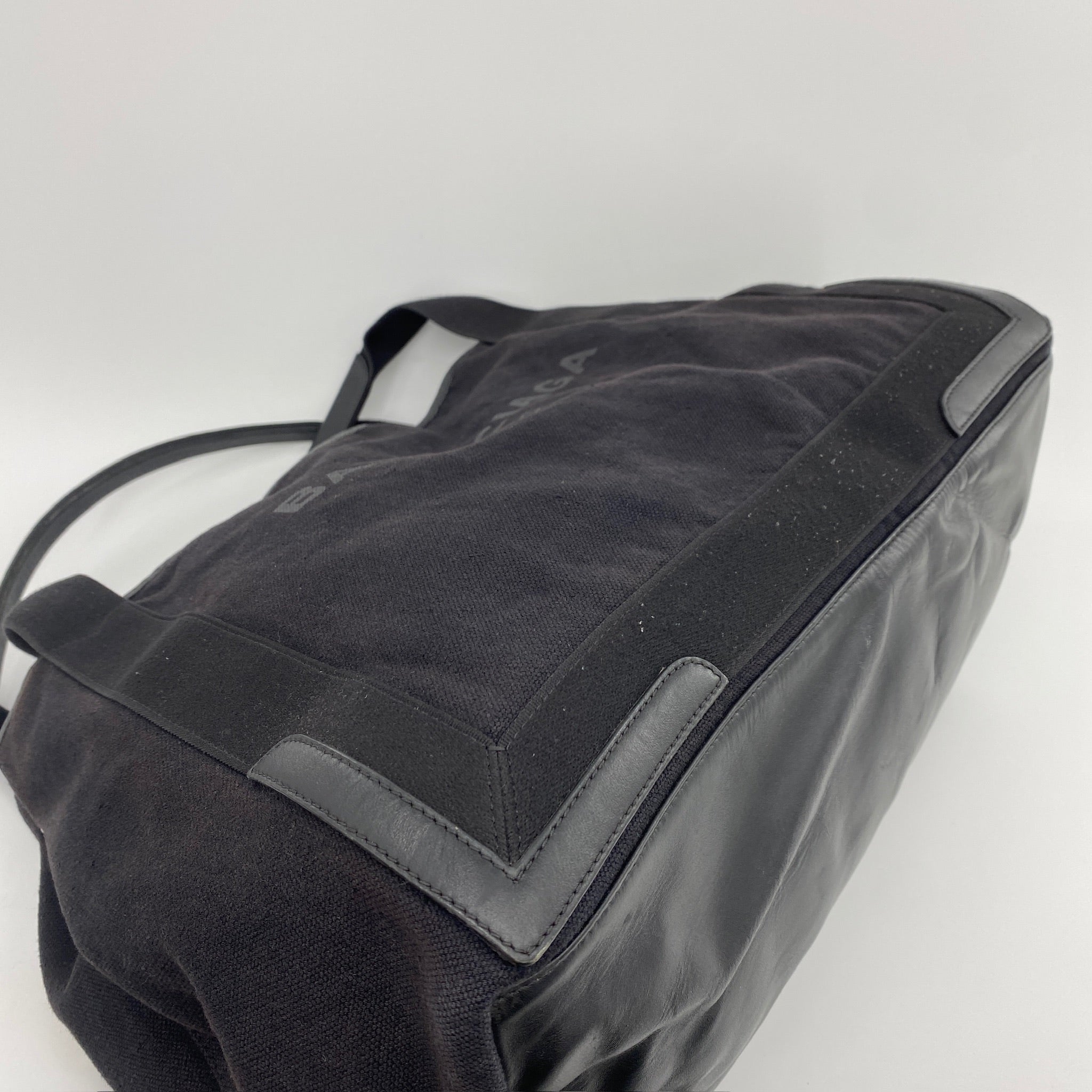 Canvas Logo Tote Large Black