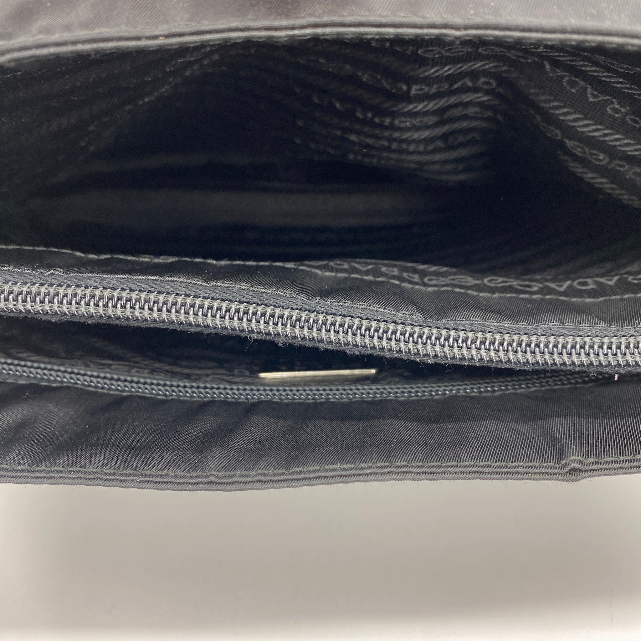 Nylon Small Tote Shoulder Bag Black