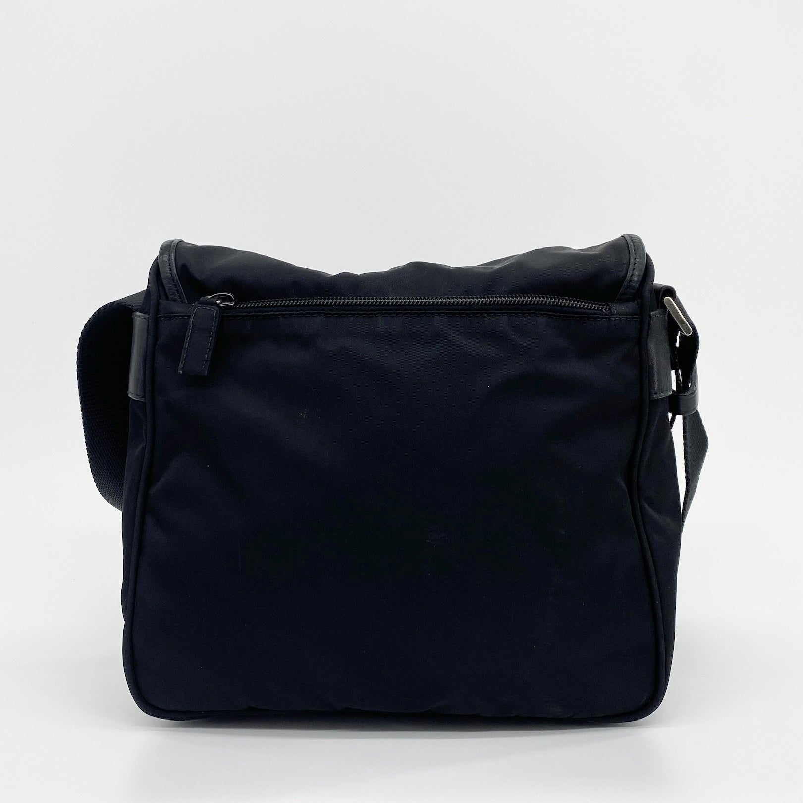 Nylon Messenger Small Crossbody Black