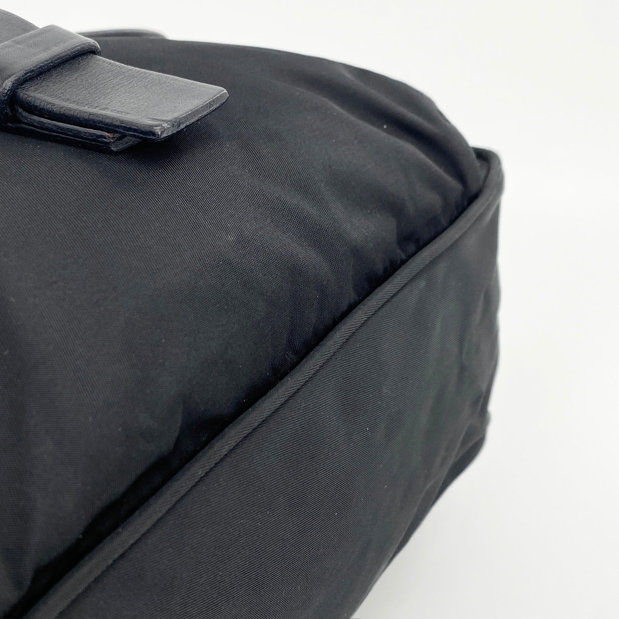 Nylon Messenger Small Crossbody Black