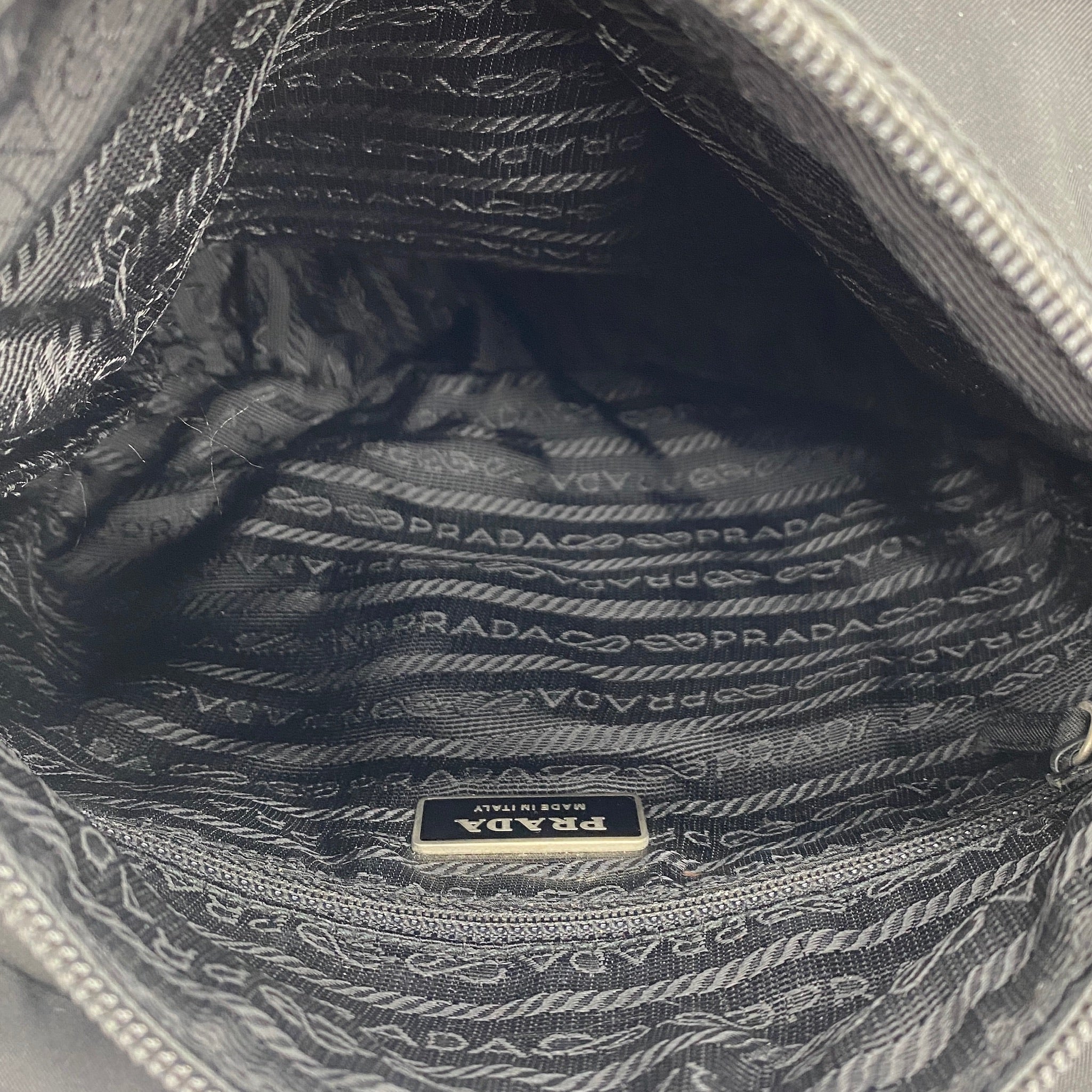 Nylon Messenger Small Crossbody Black - Vintage Luxuries