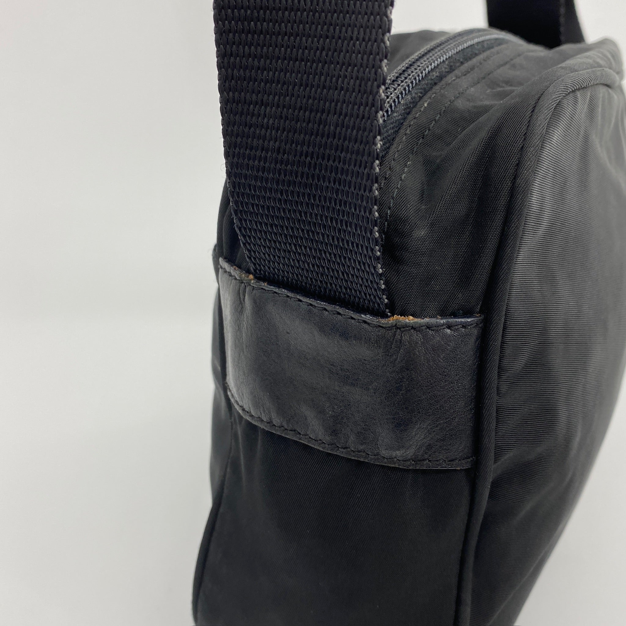 Nylon Camera Crossbody Black