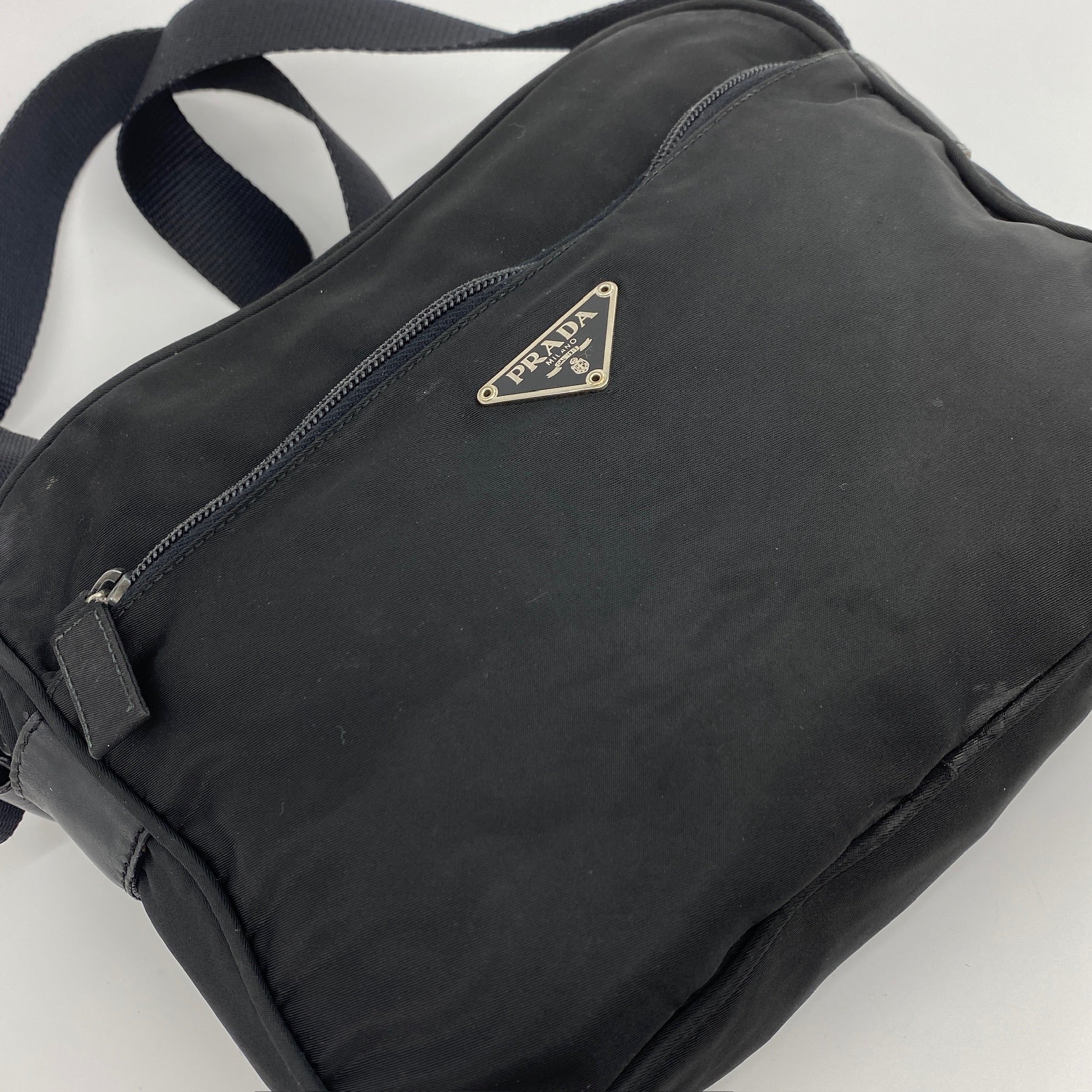 Nylon Camera Crossbody Black