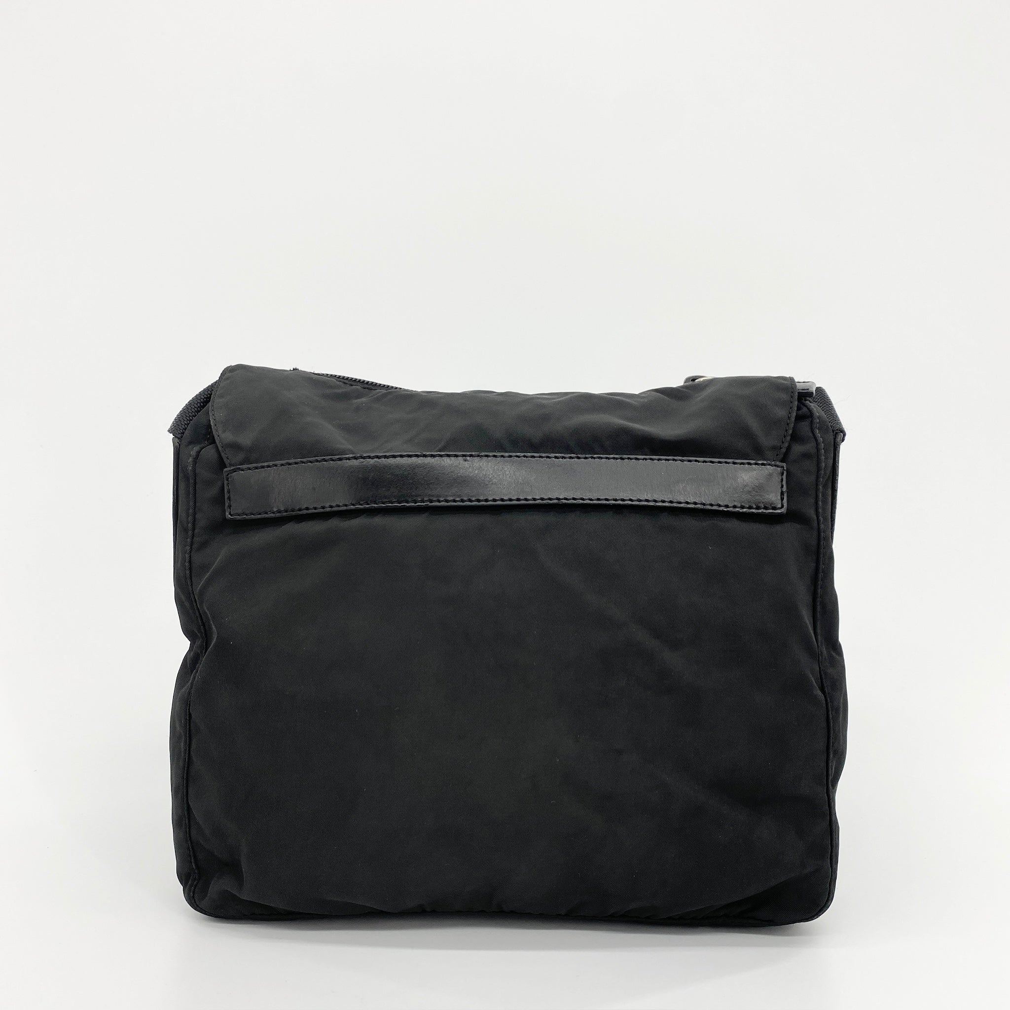 Nylon Messenger Small Crossbody Black