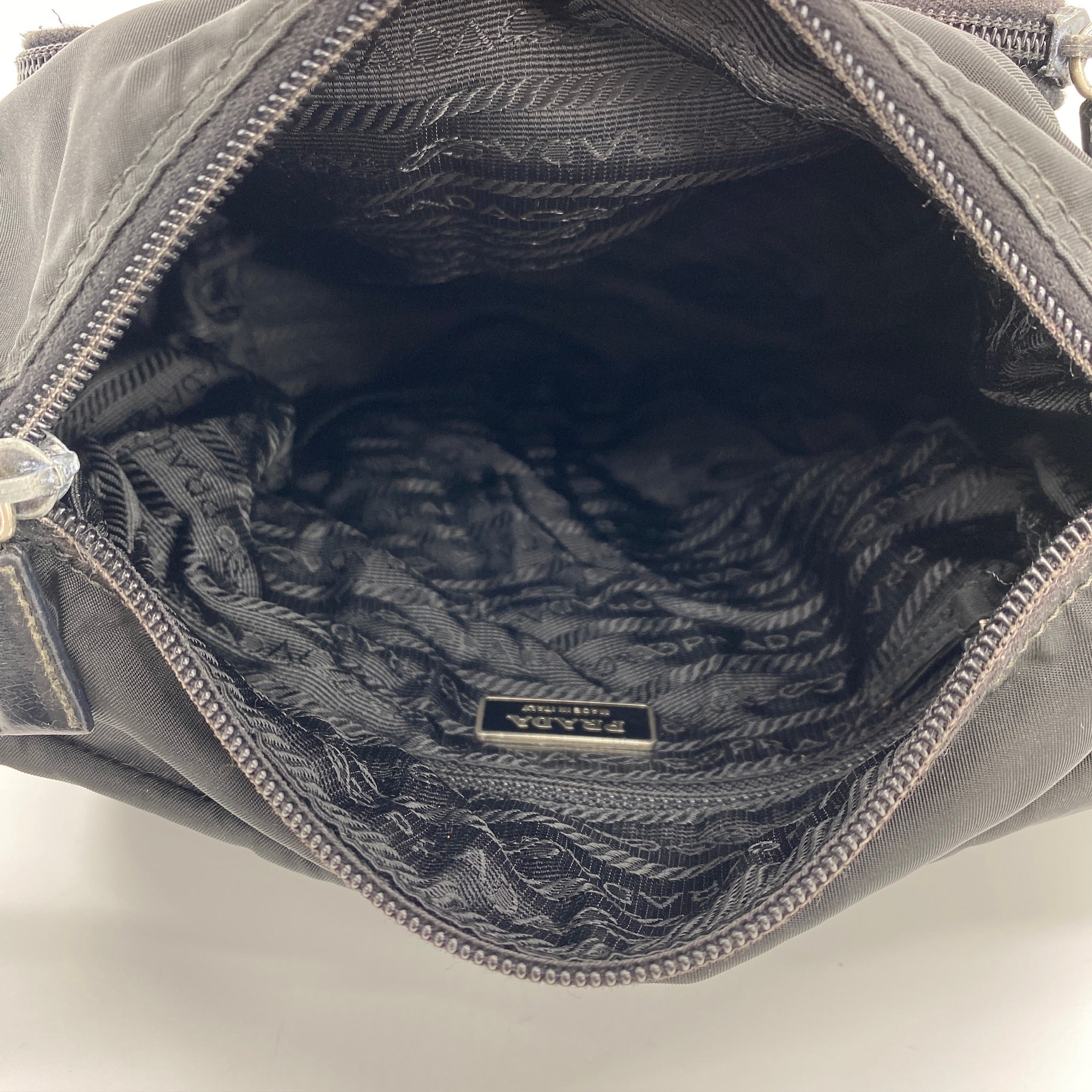 Nylon Messenger Small Crossbody Black