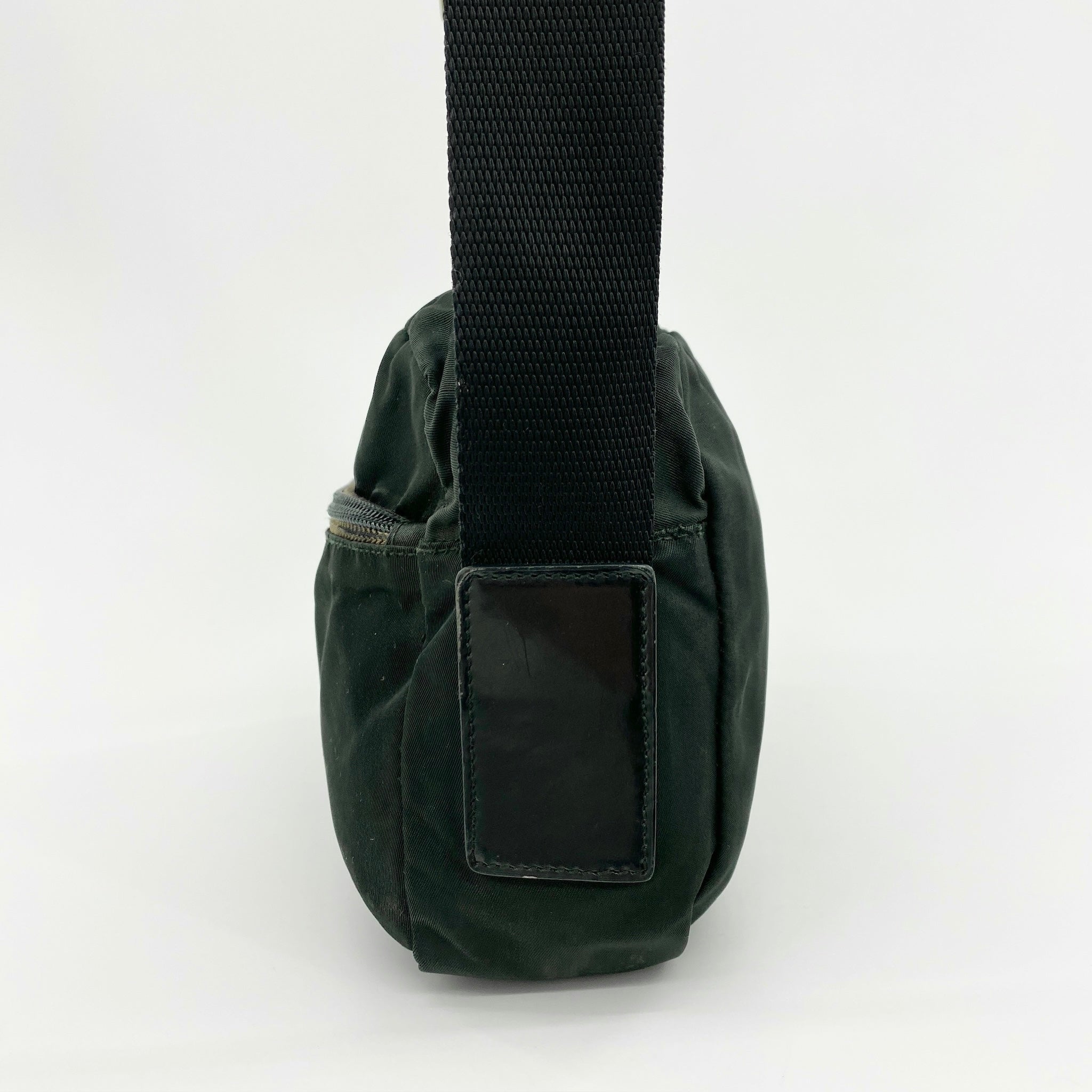 Nylon Messenger Crossbody Dark Green - Vintage Luxuries