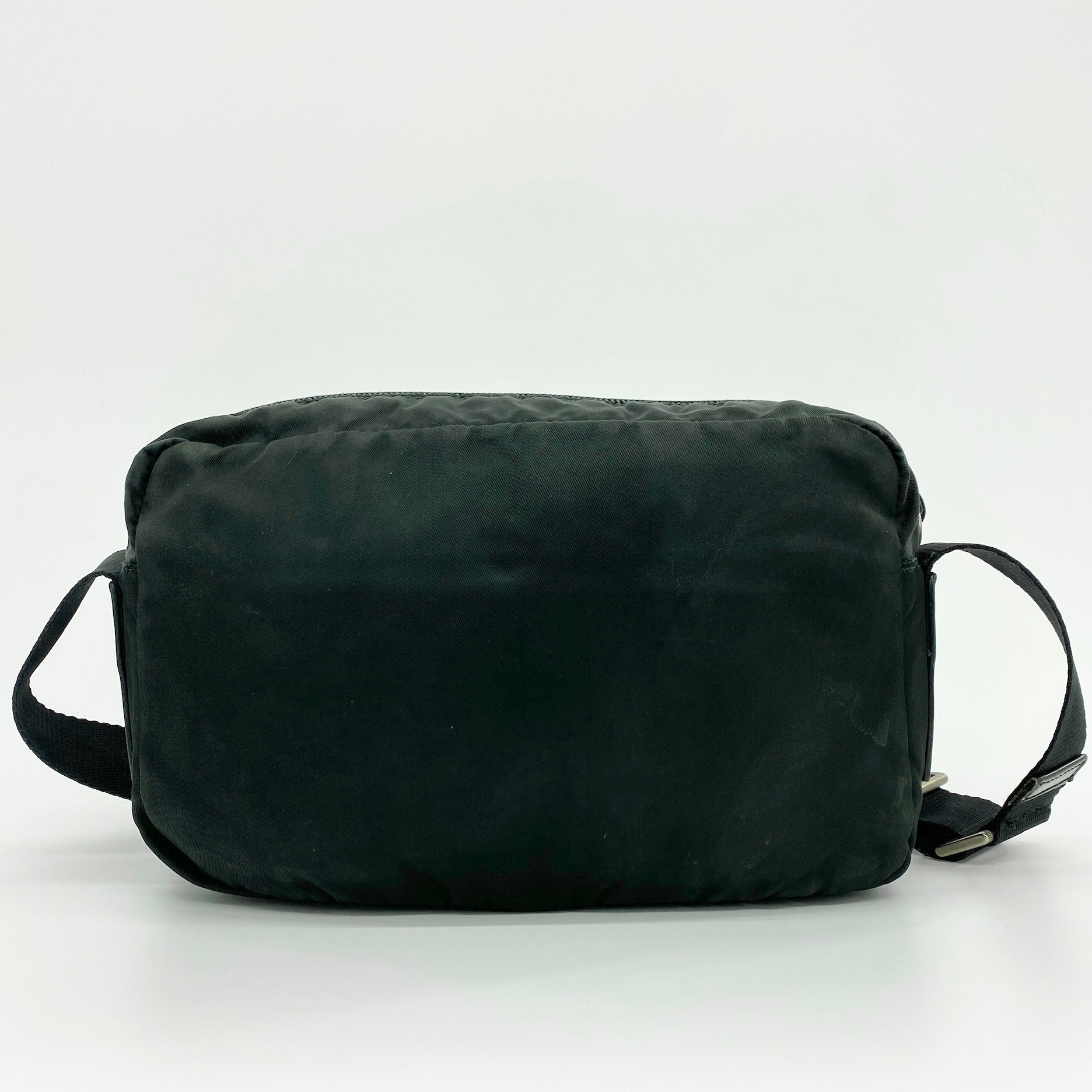Nylon Messenger Crossbody Dark Green - Vintage Luxuries