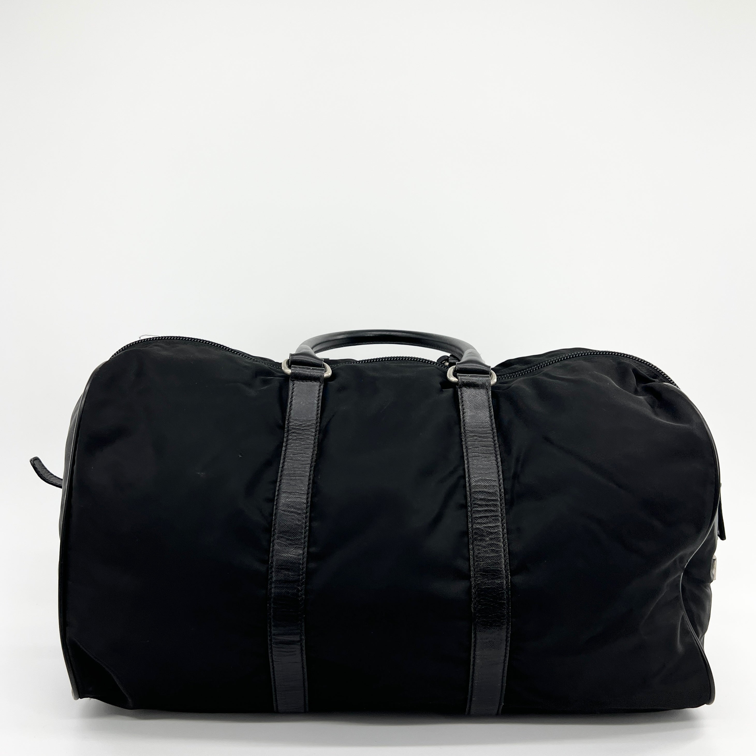 Nylon Boston Travel Bag Black - Vintage Luxuries