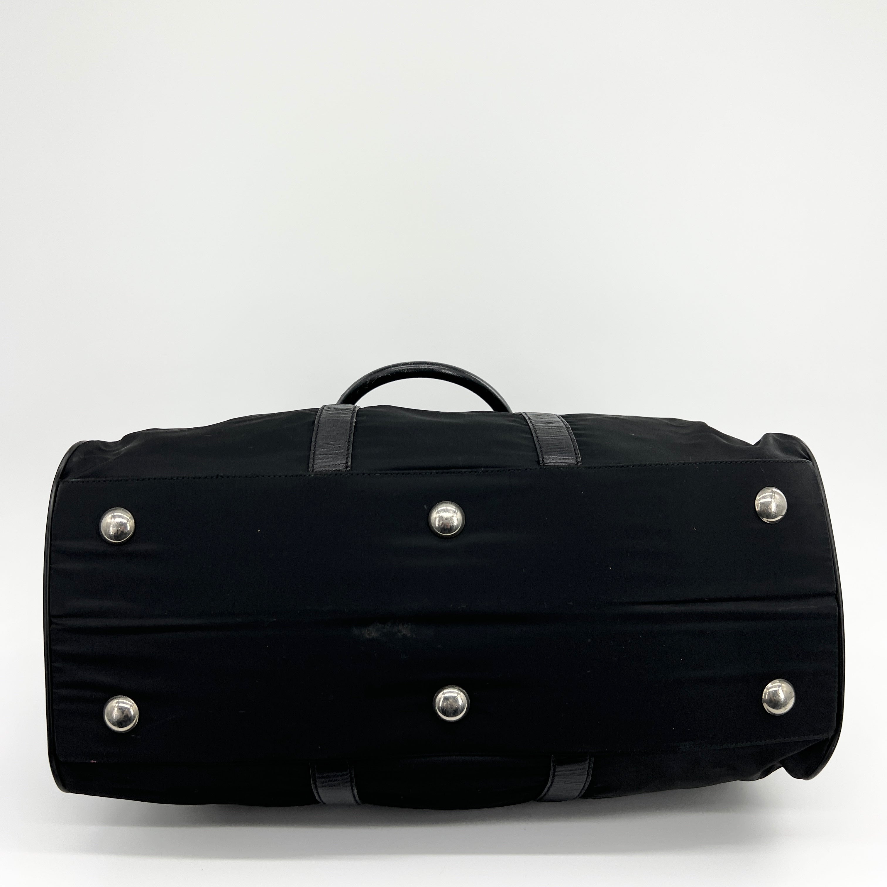 Nylon Boston Travel Bag Black - Vintage Luxuries