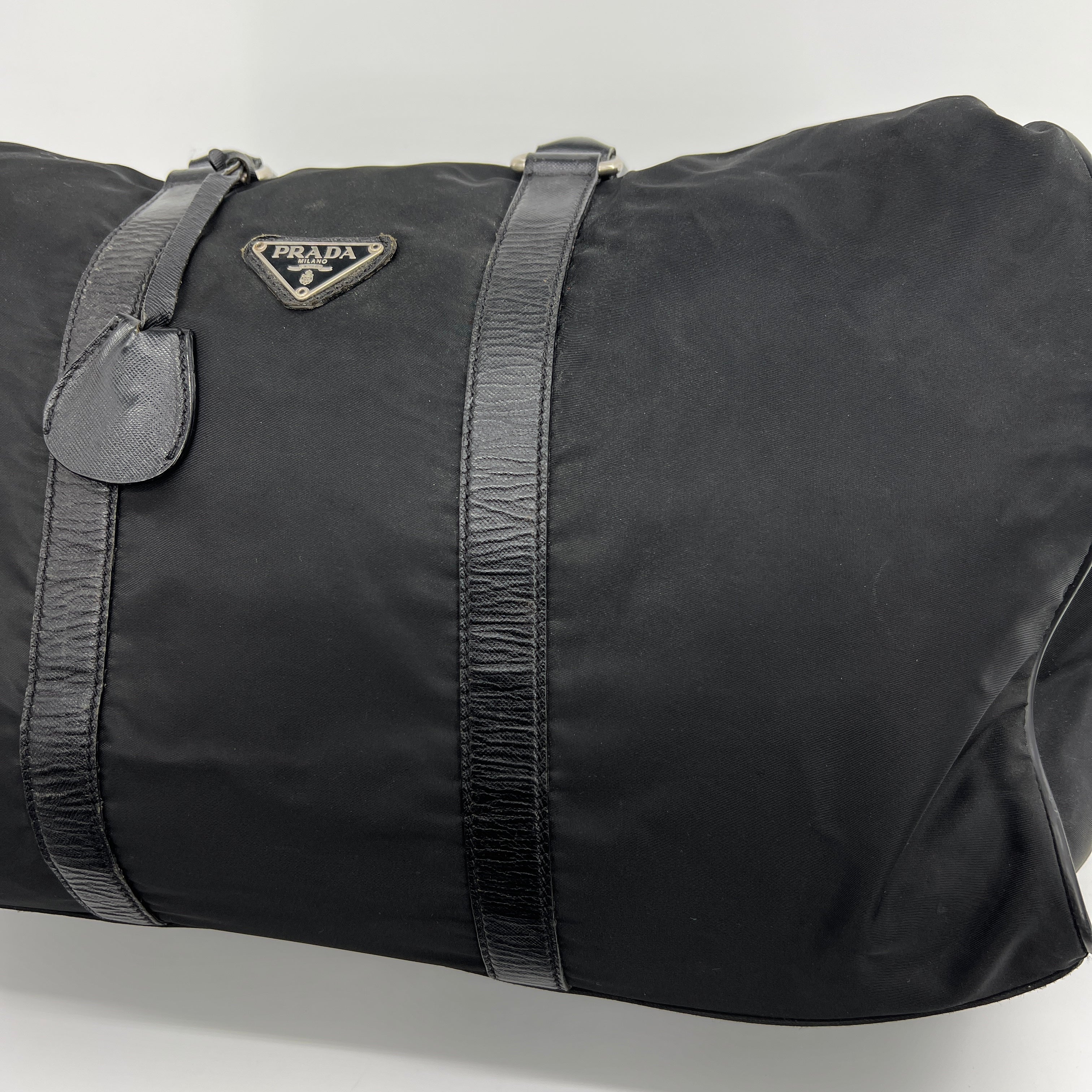 Nylon Boston Travel Bag Black - Vintage Luxuries