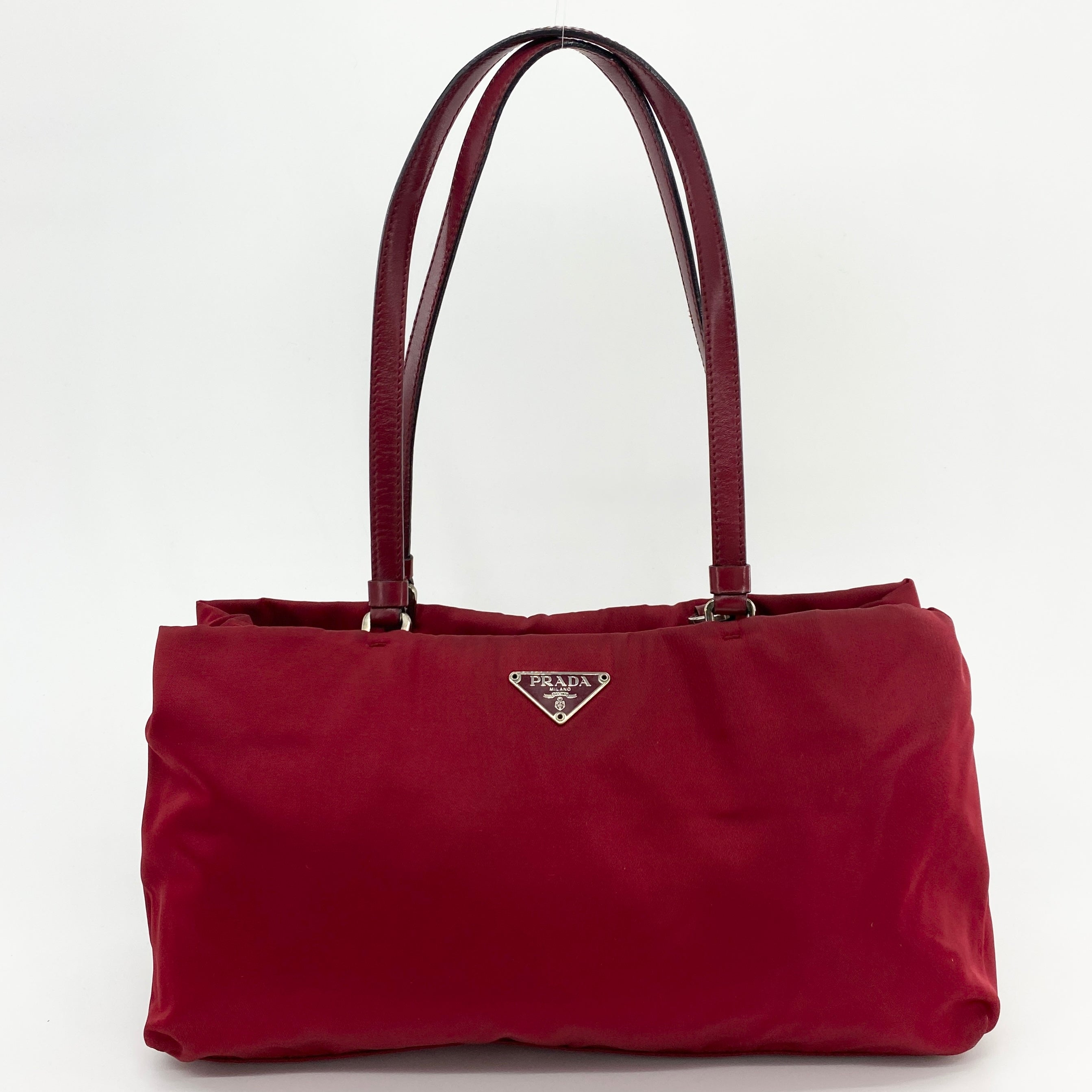 Nylon Tote Small Red