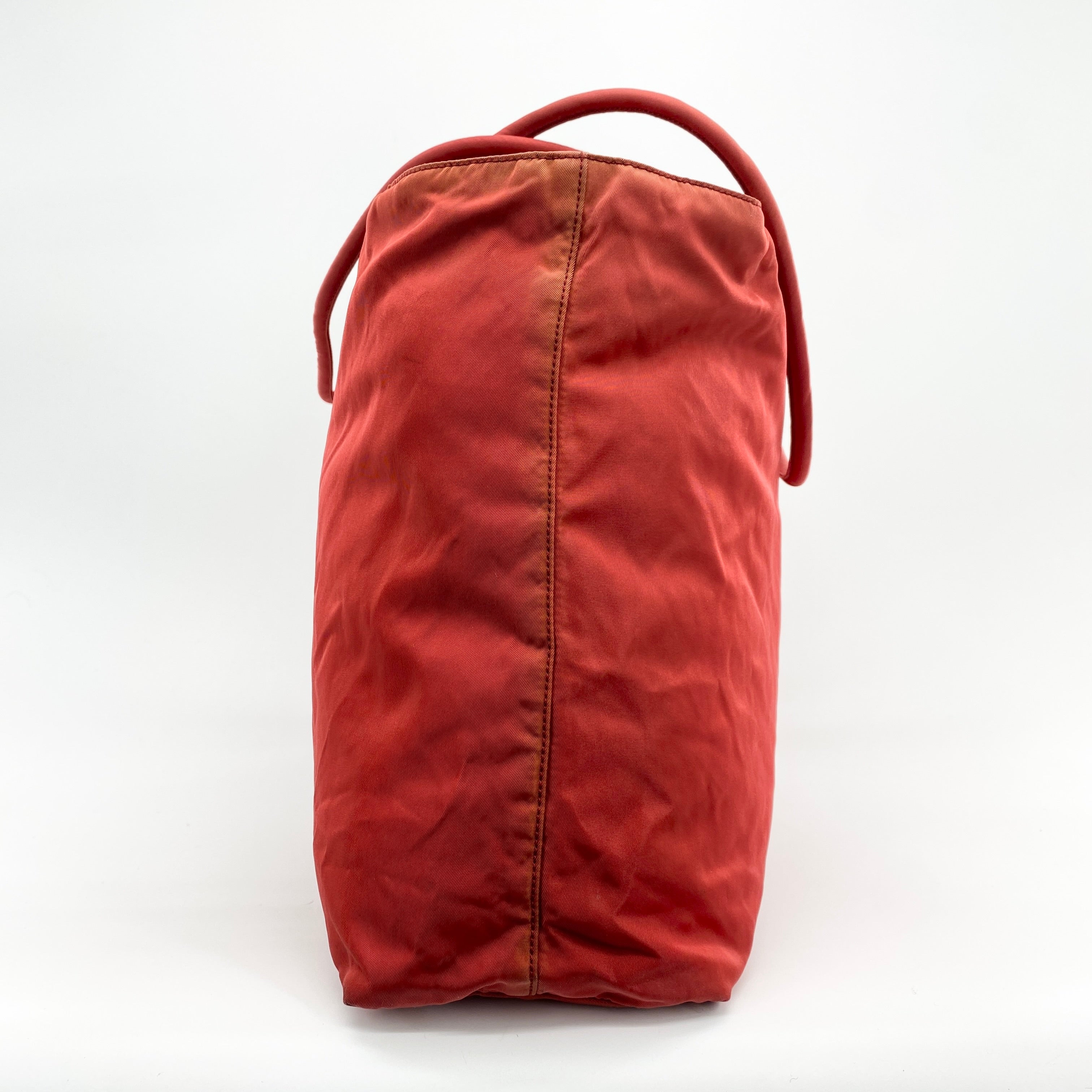 Nylon Tote Red - Vintage Luxuries
